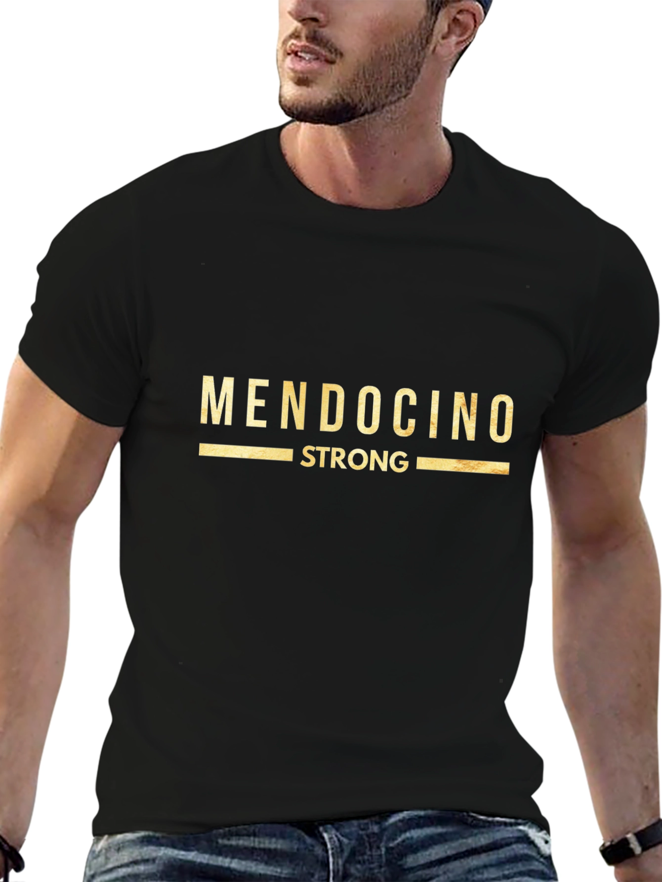 Mendocino Strong Black T-Shirt