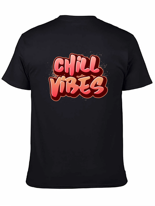 Chill Vibes Graphic Tee - Black