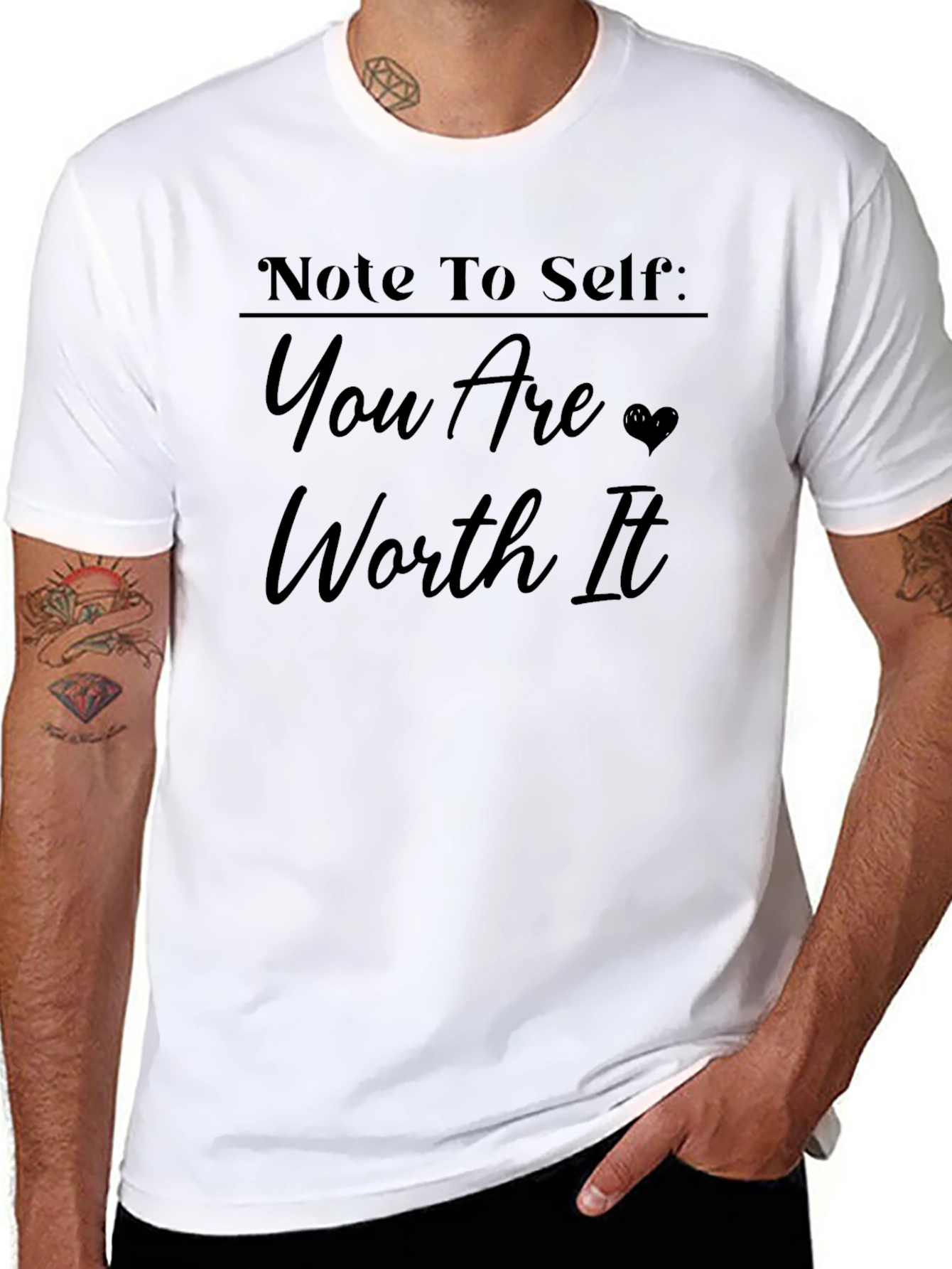 Note to Self Worth It Graphic Tee