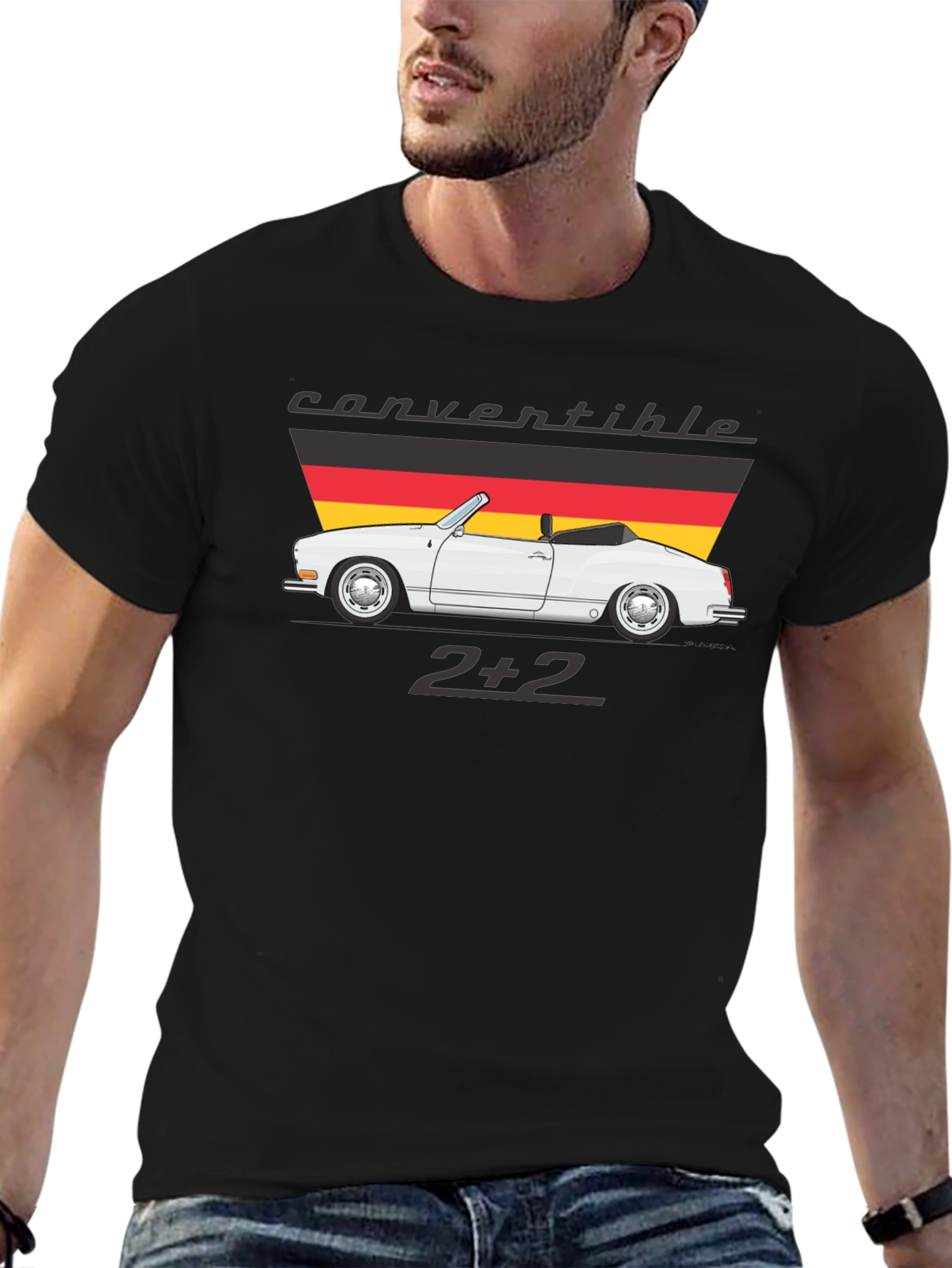 Convertible 2+2 Graphic Tee - Cool Car Design