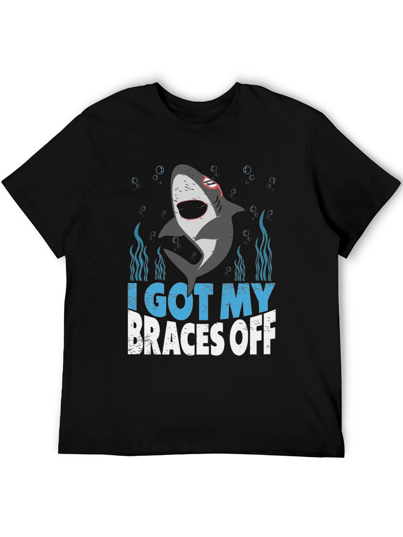 I Got My Braces Off Shark Graphic T-Shirt