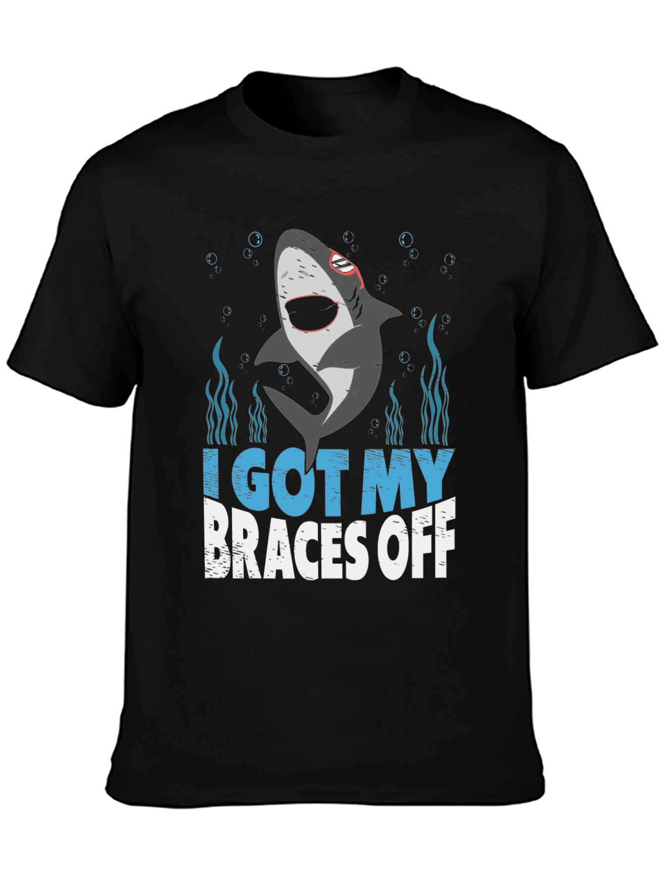 I Got My Braces Off Shark Graphic T-Shirt