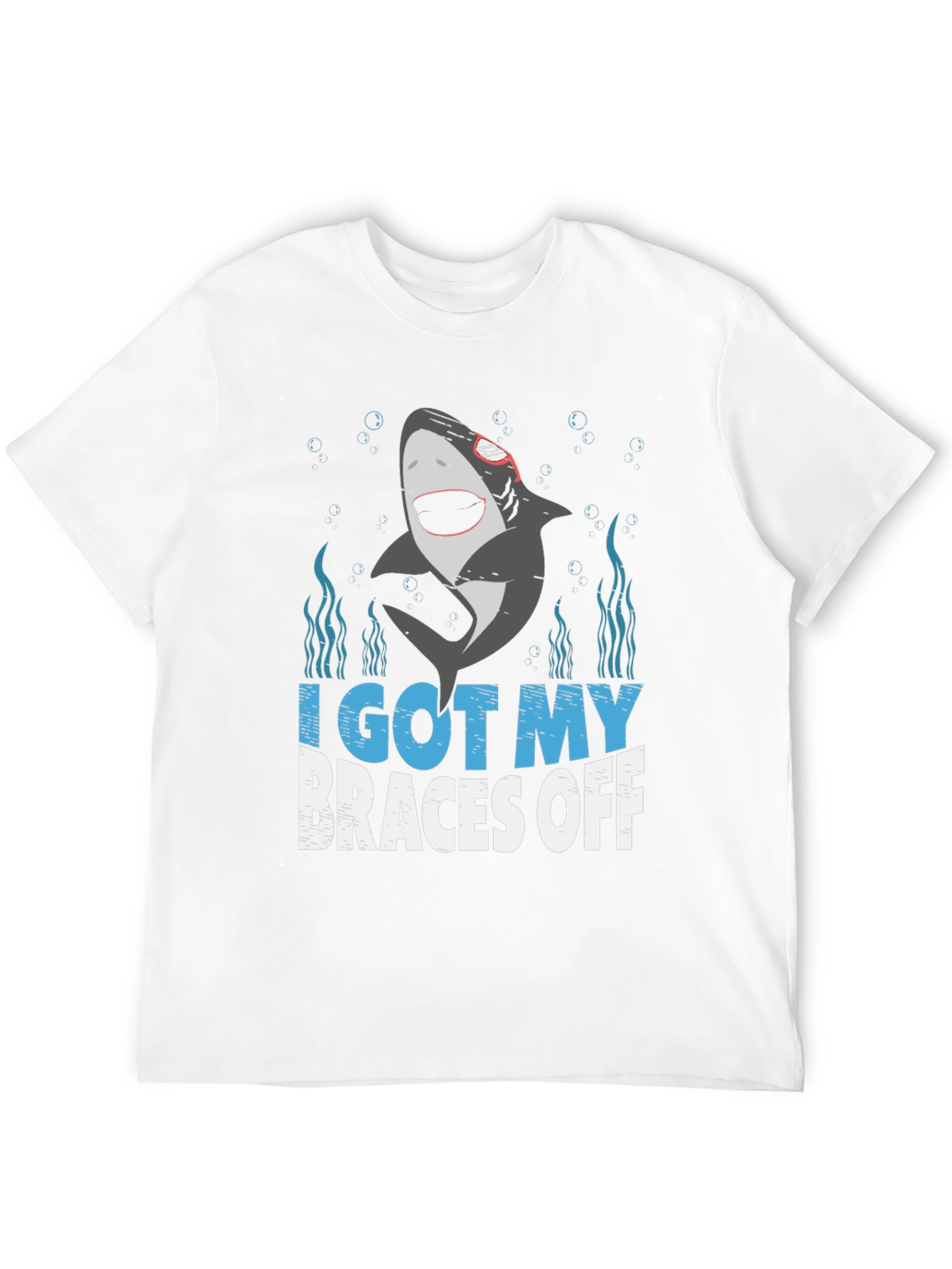 I Got My Braces Off Shark Graphic T-Shirt