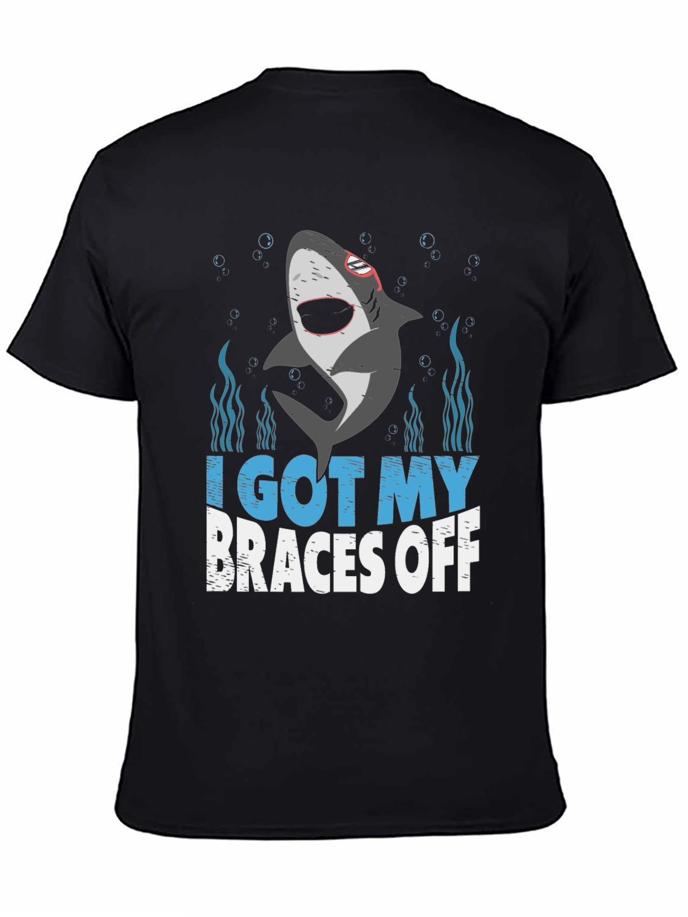 I Got My Braces Off Shark Graphic T-Shirt
