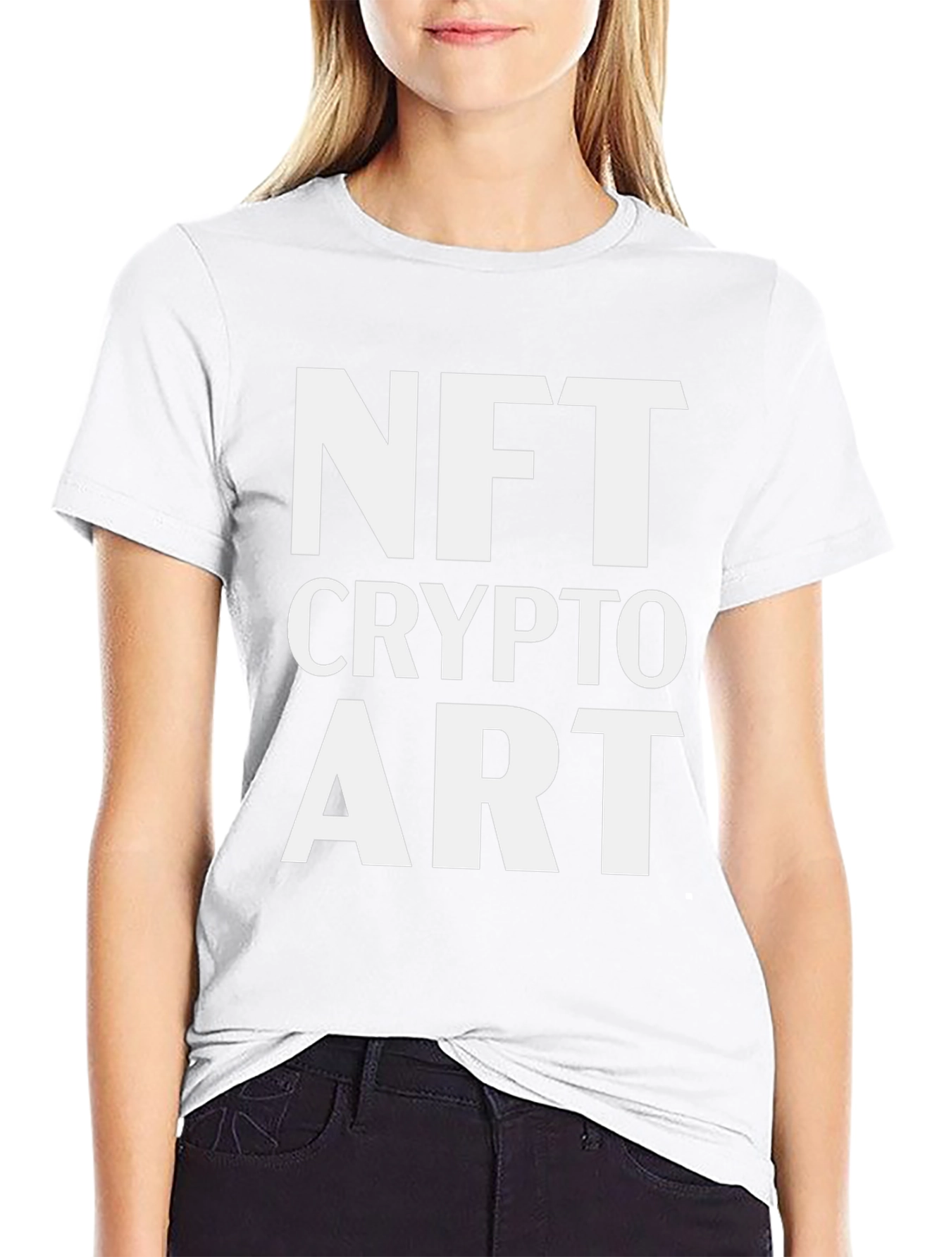 NFT Crypto Art Black Graphic Tee Shirt