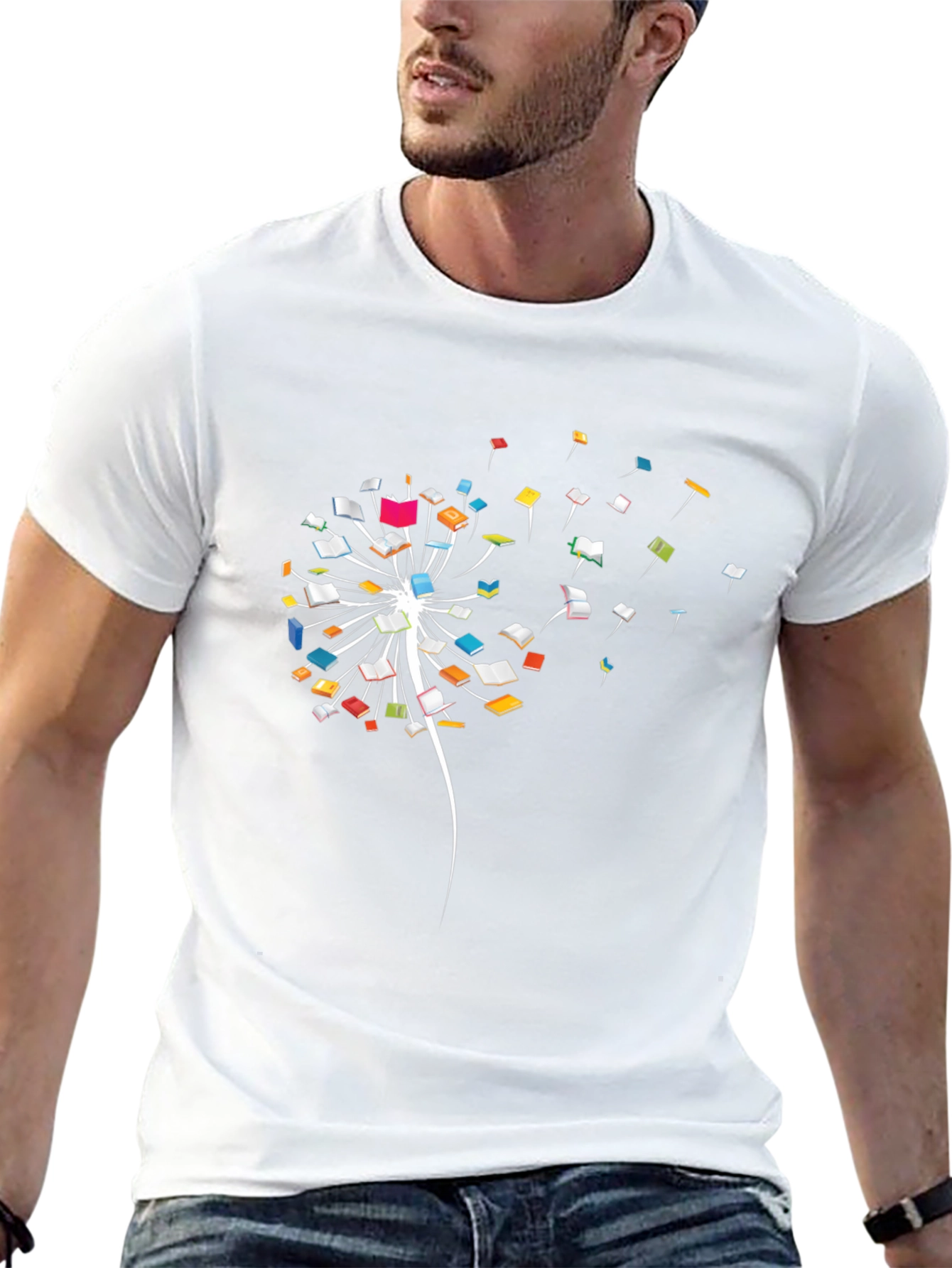 Dandelion Book T-Shirt - Unique Reading Inspired Tee