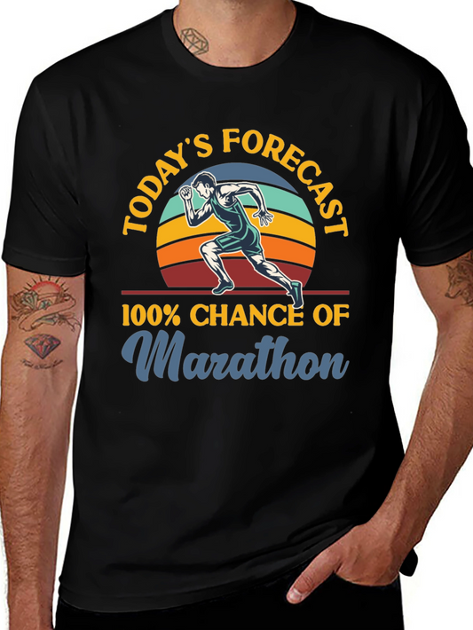 Marathon Forecast T-Shirt - Runners Apparel
