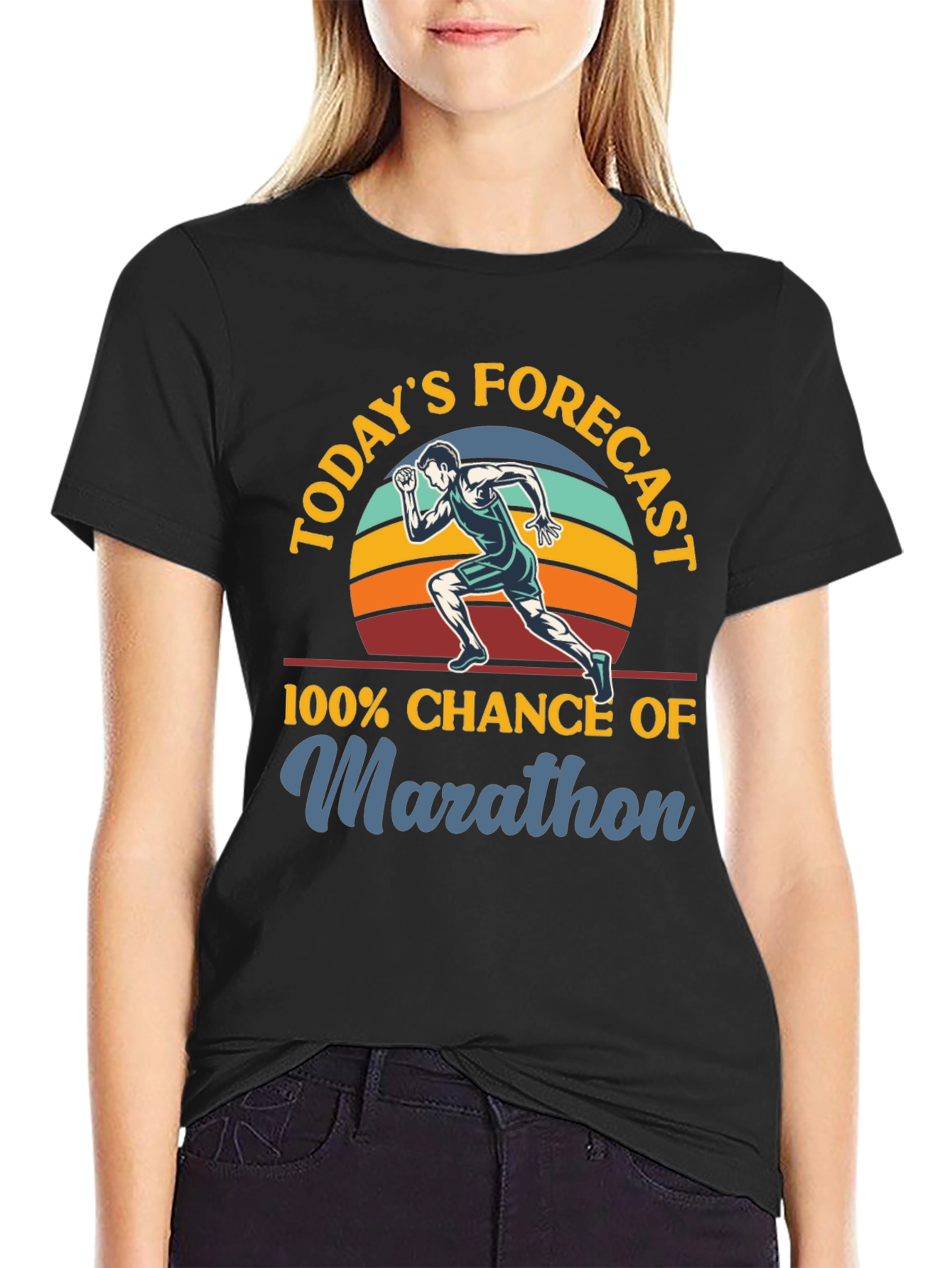 Marathon Forecast T-Shirt - Runners Apparel
