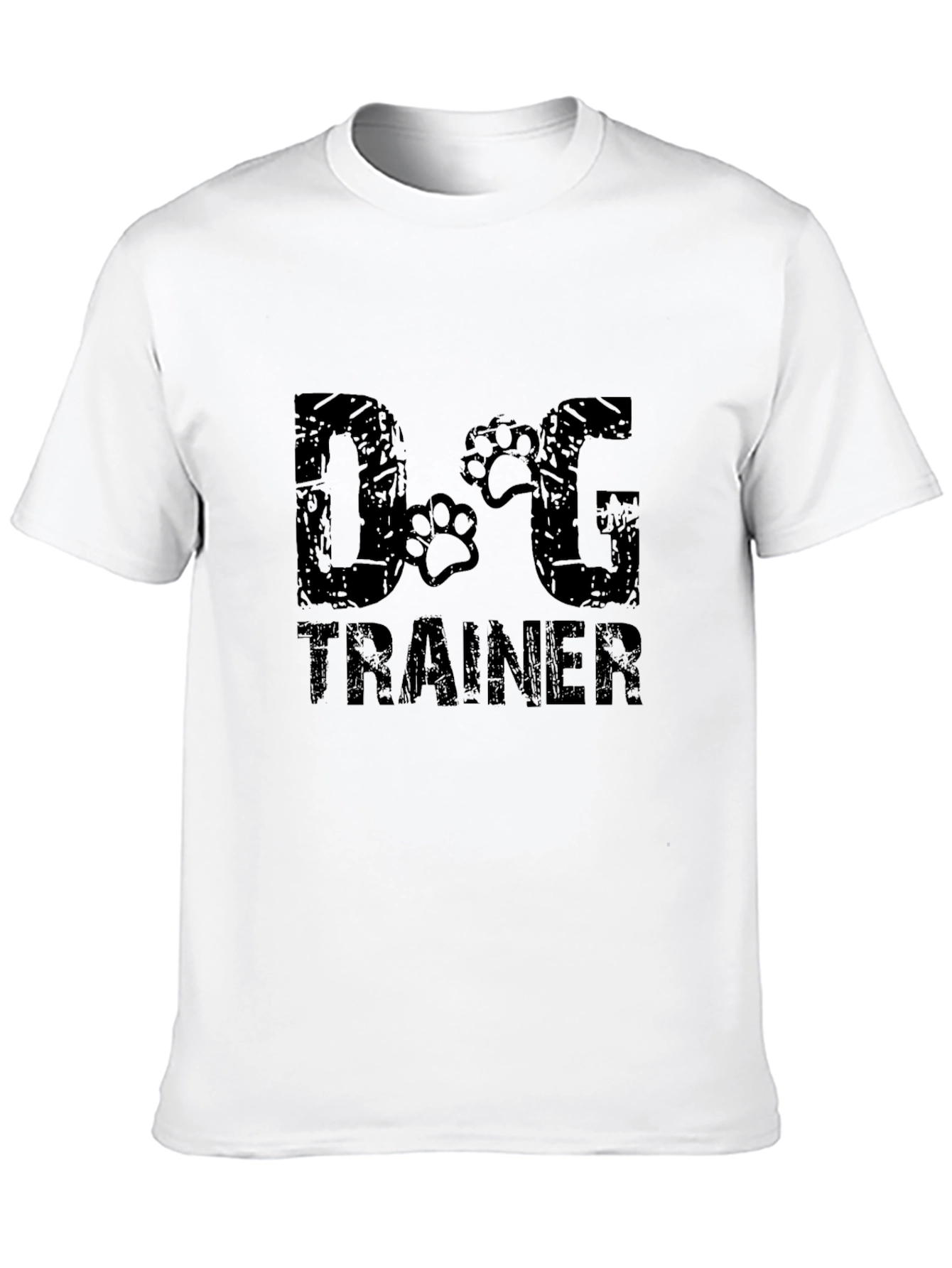 Dog Trainer Graphic Tee - Black Cotton T-Shirt
