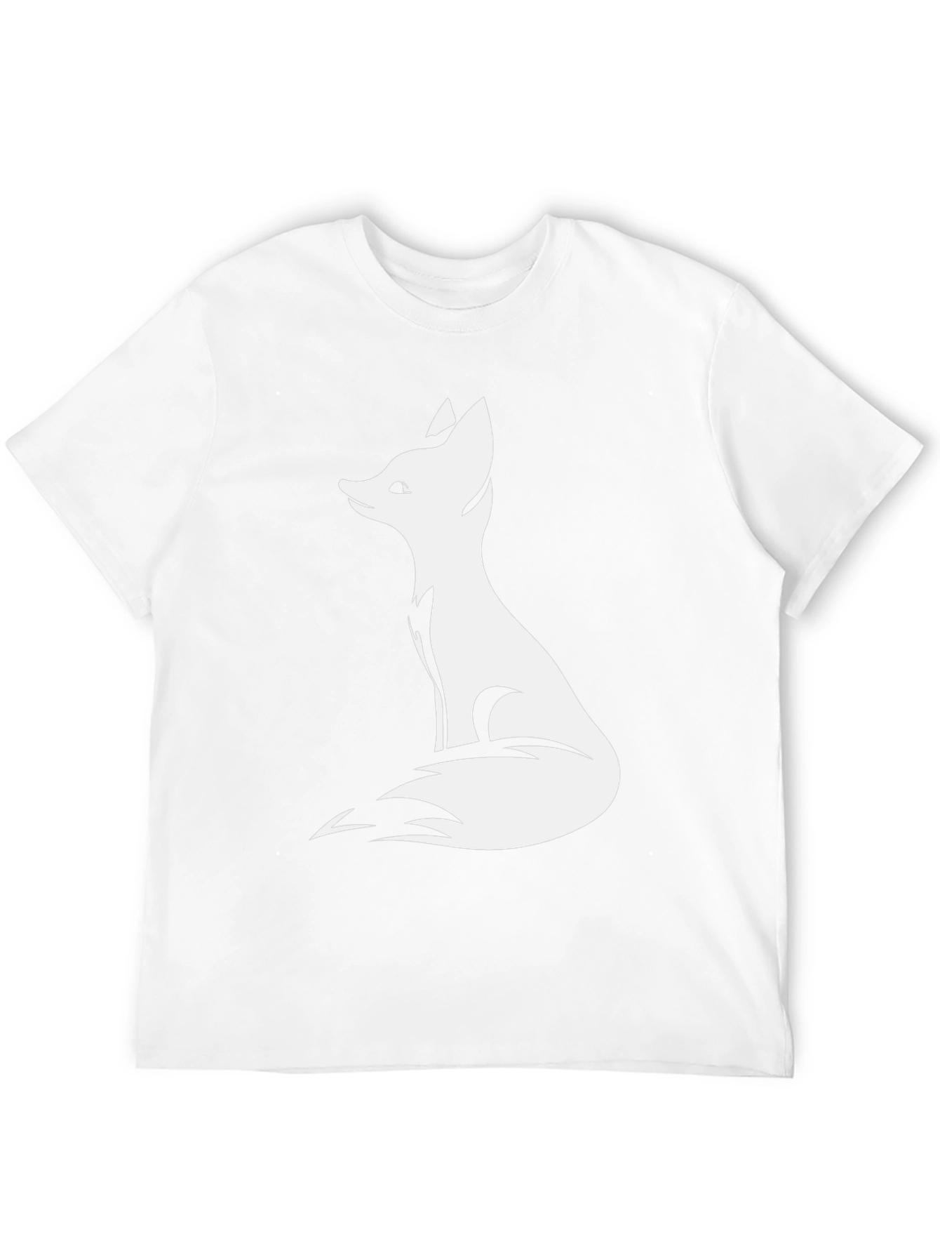 Fox Graphic Print Black T-Shirt