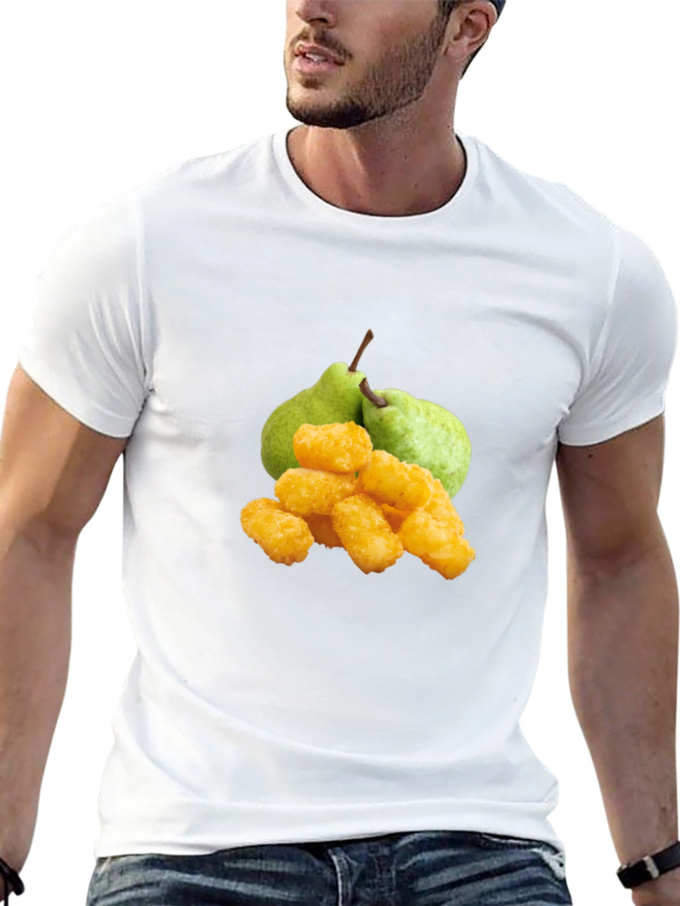 Funny Fruit & Tots Graphic Tee - Black
