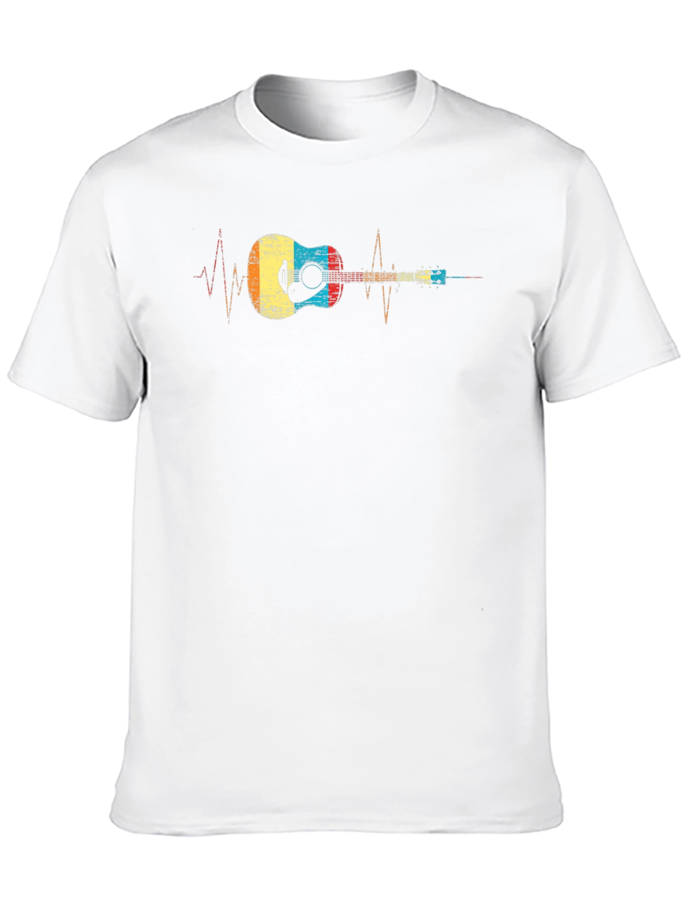 Guitar Heartbeat Graphic T-Shirt