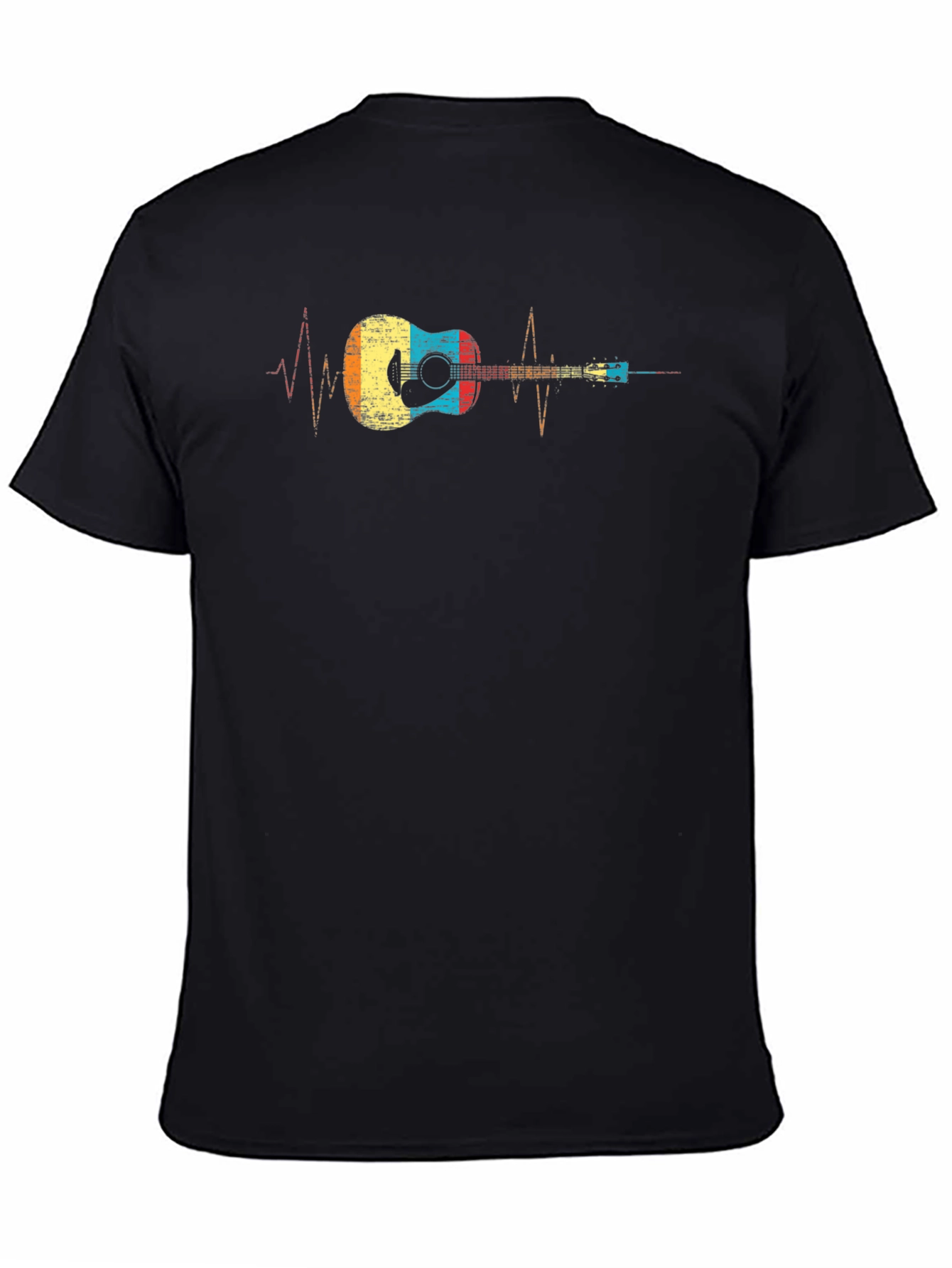 Guitar Heartbeat Graphic T-Shirt