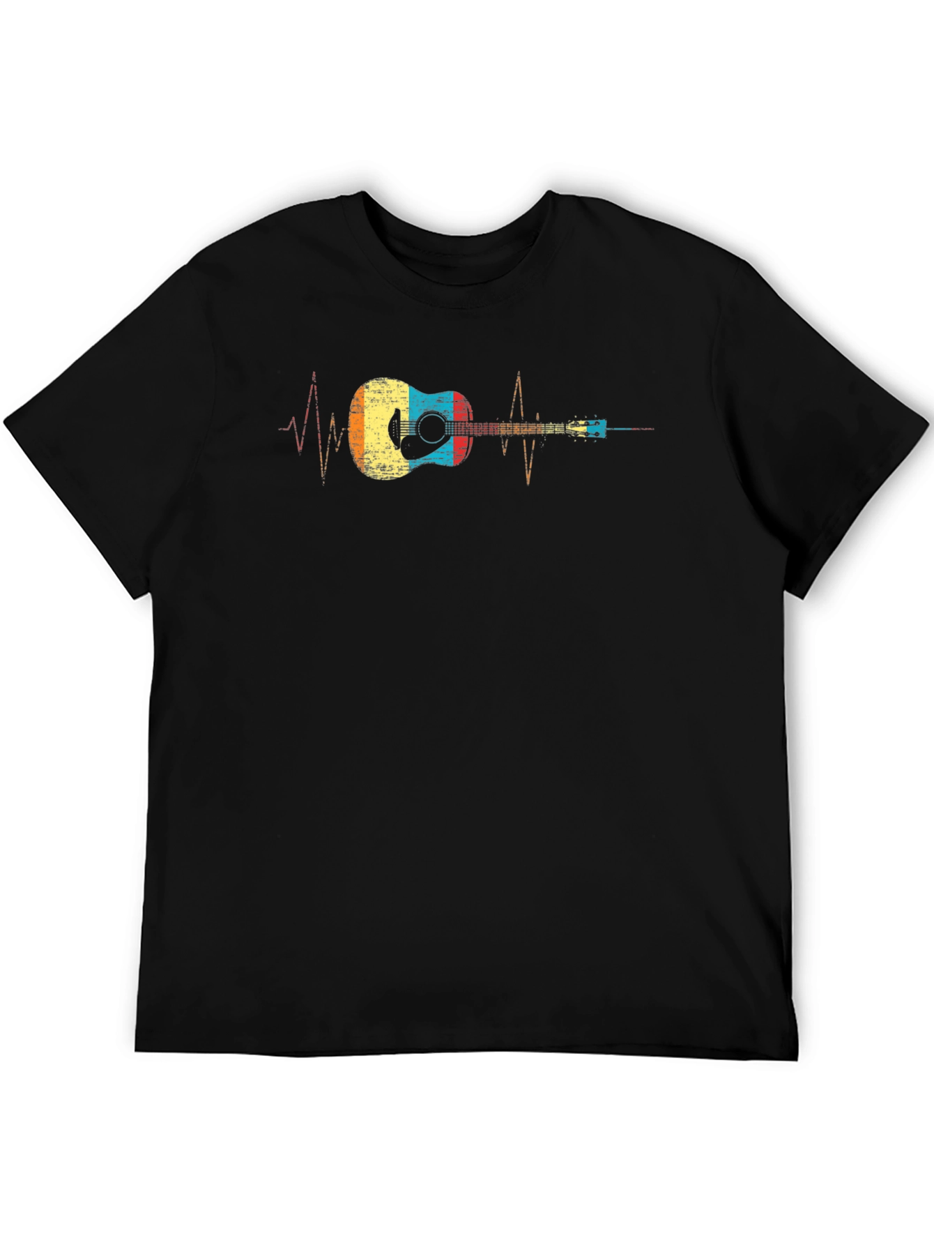 Guitar Heartbeat Graphic T-Shirt