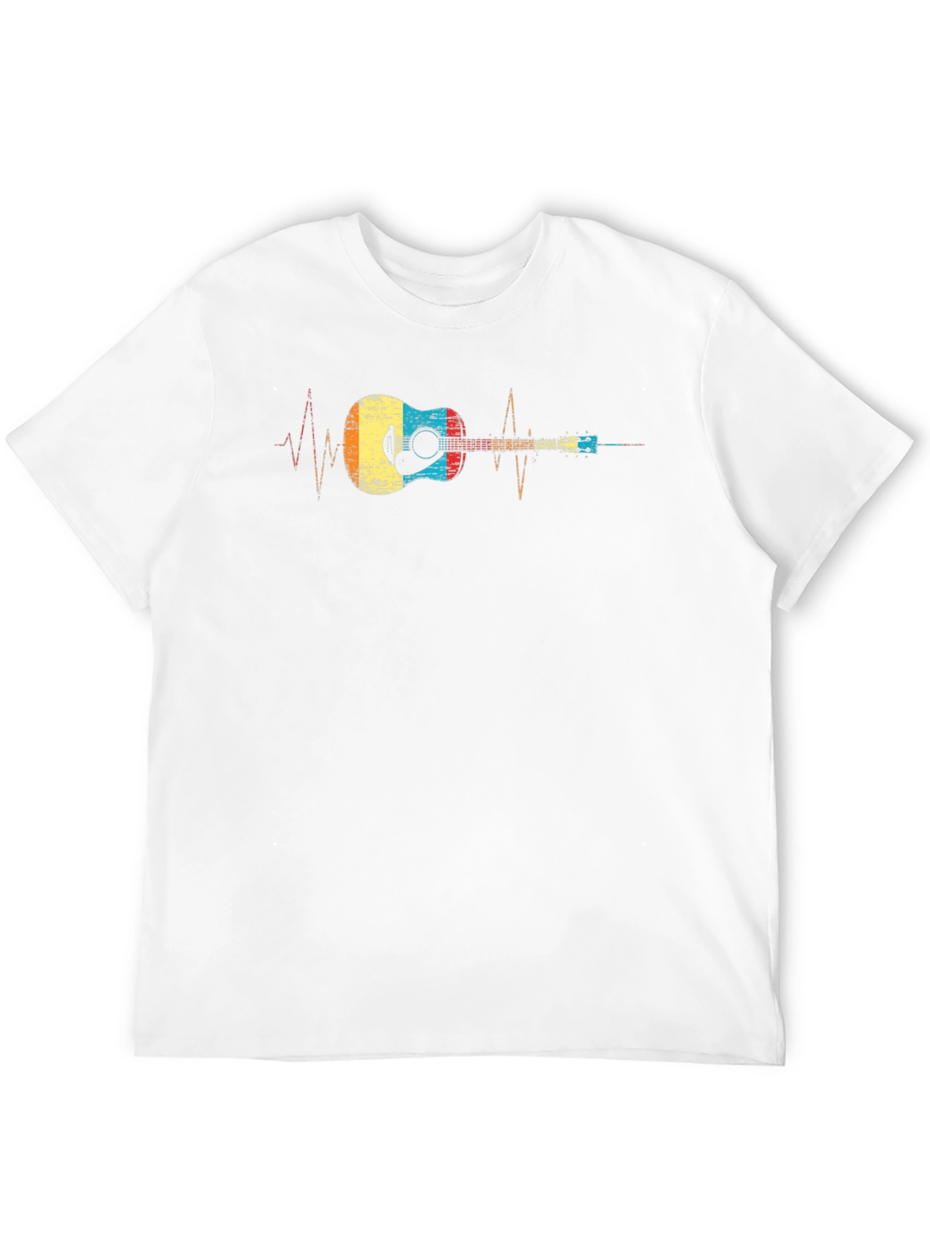 Guitar Heartbeat Graphic T-Shirt