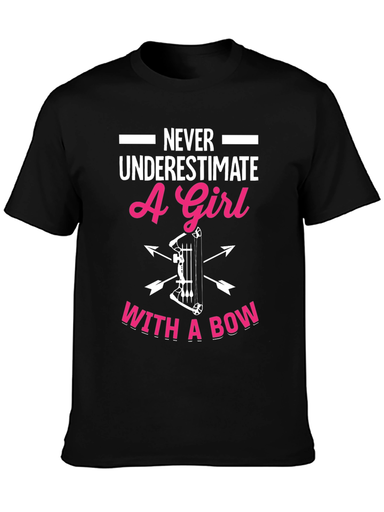 Girl with Bow T-Shirt - Archery Graphic Tee