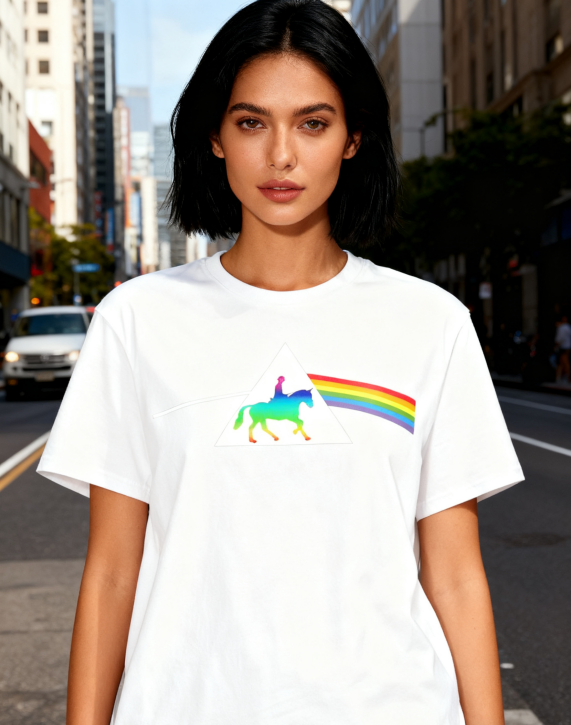 Rainbow Prism Graphic Tee