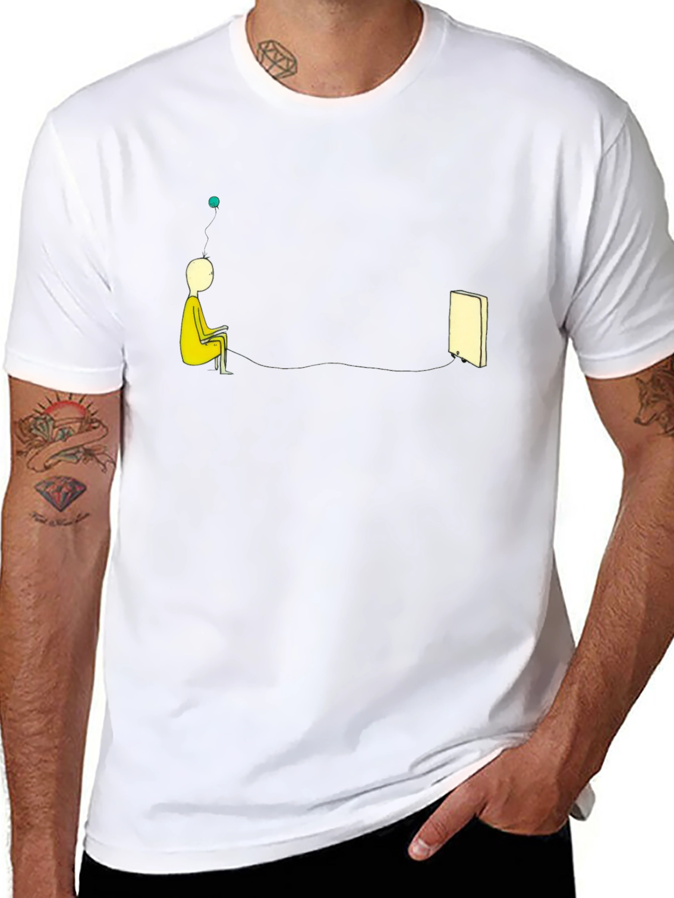 Artistic Graphic Print T-Shirt