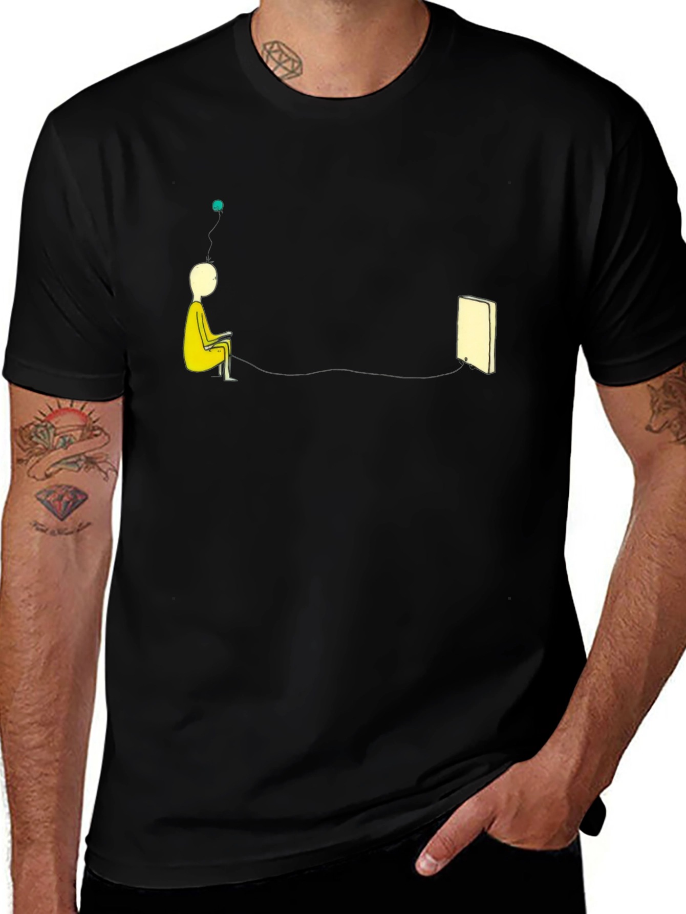 Artistic Graphic Print T-Shirt