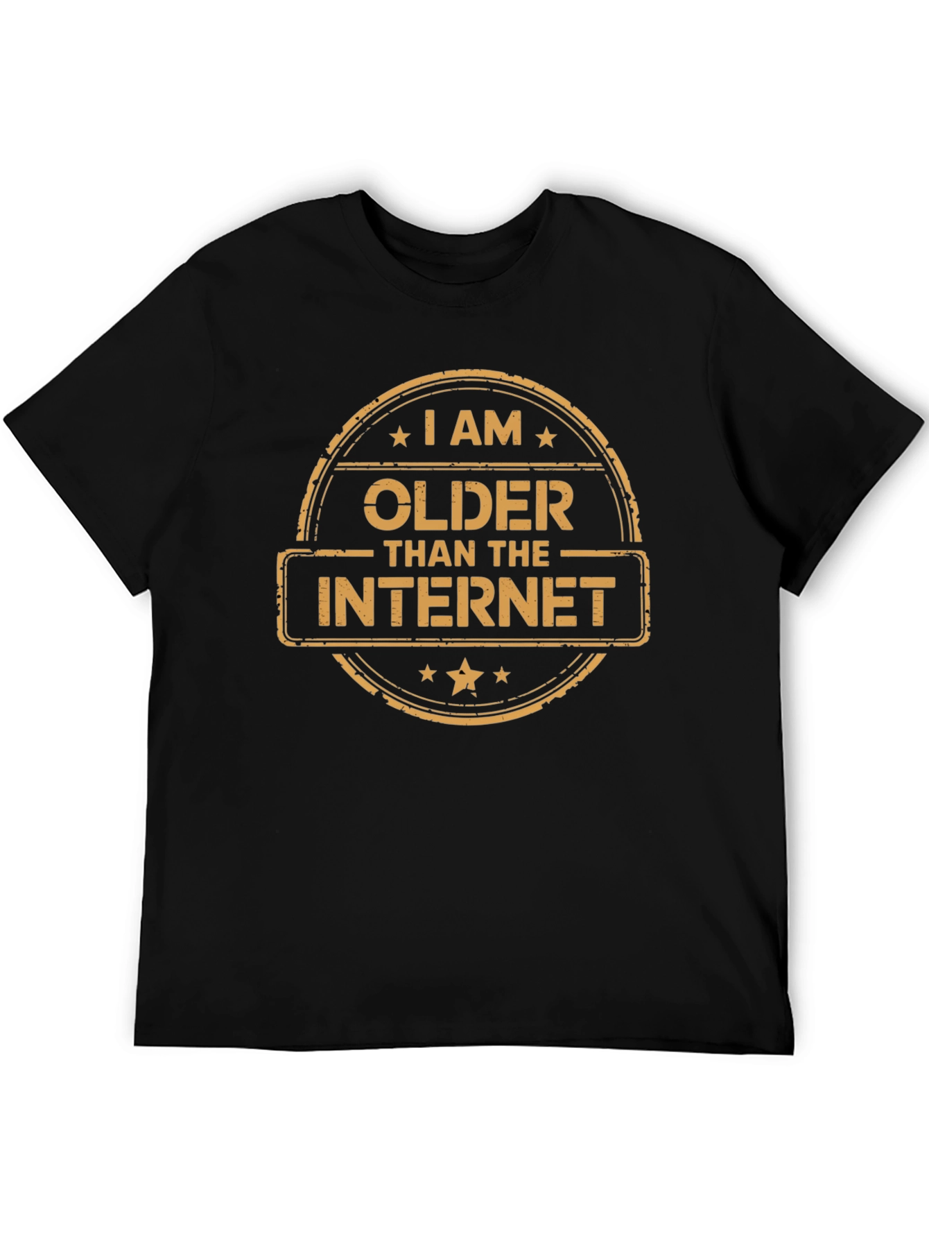 I Am Older Than The Internet Black T-Shirt