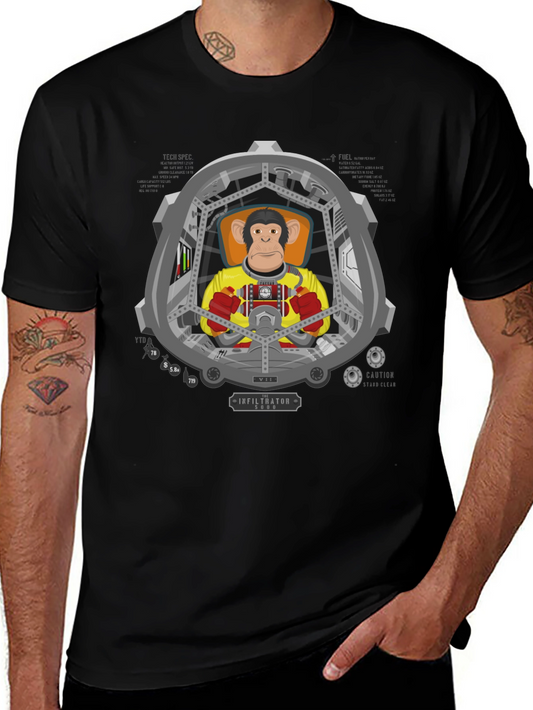Ape Astronaut T-Shirt - Space Monkey Design