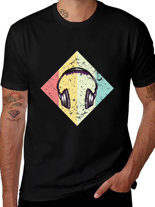 Retro Headphone Graphic Tee