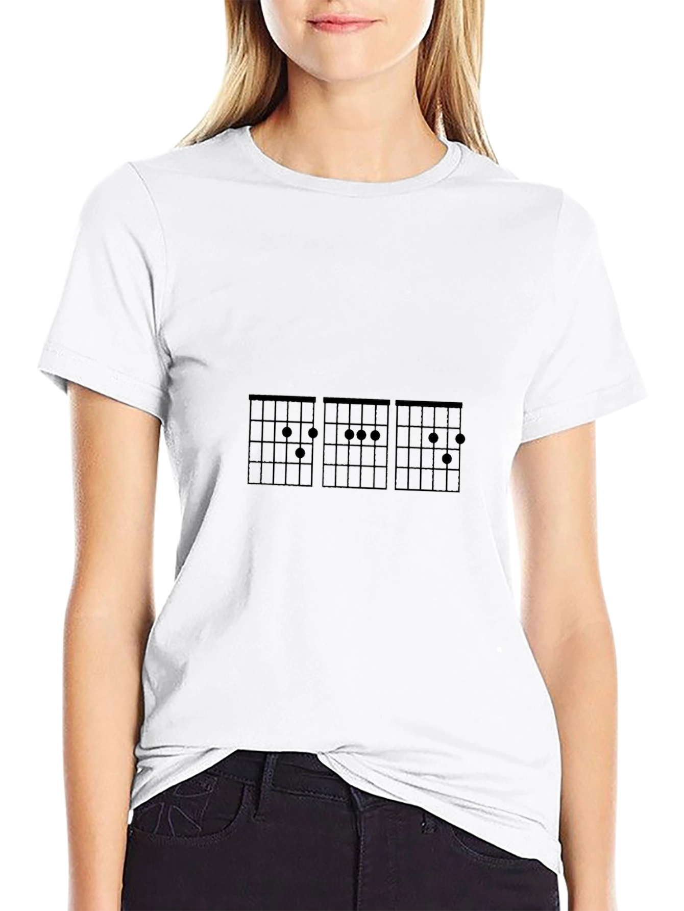 Guitar Chord Tee - Musicians Black T-Shirt