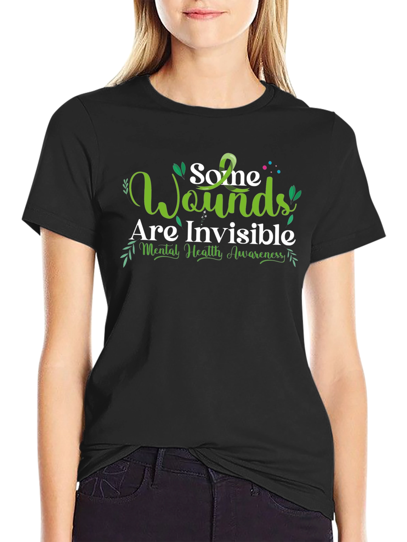 Mental Health Awareness T-Shirt - Invisible Wounds