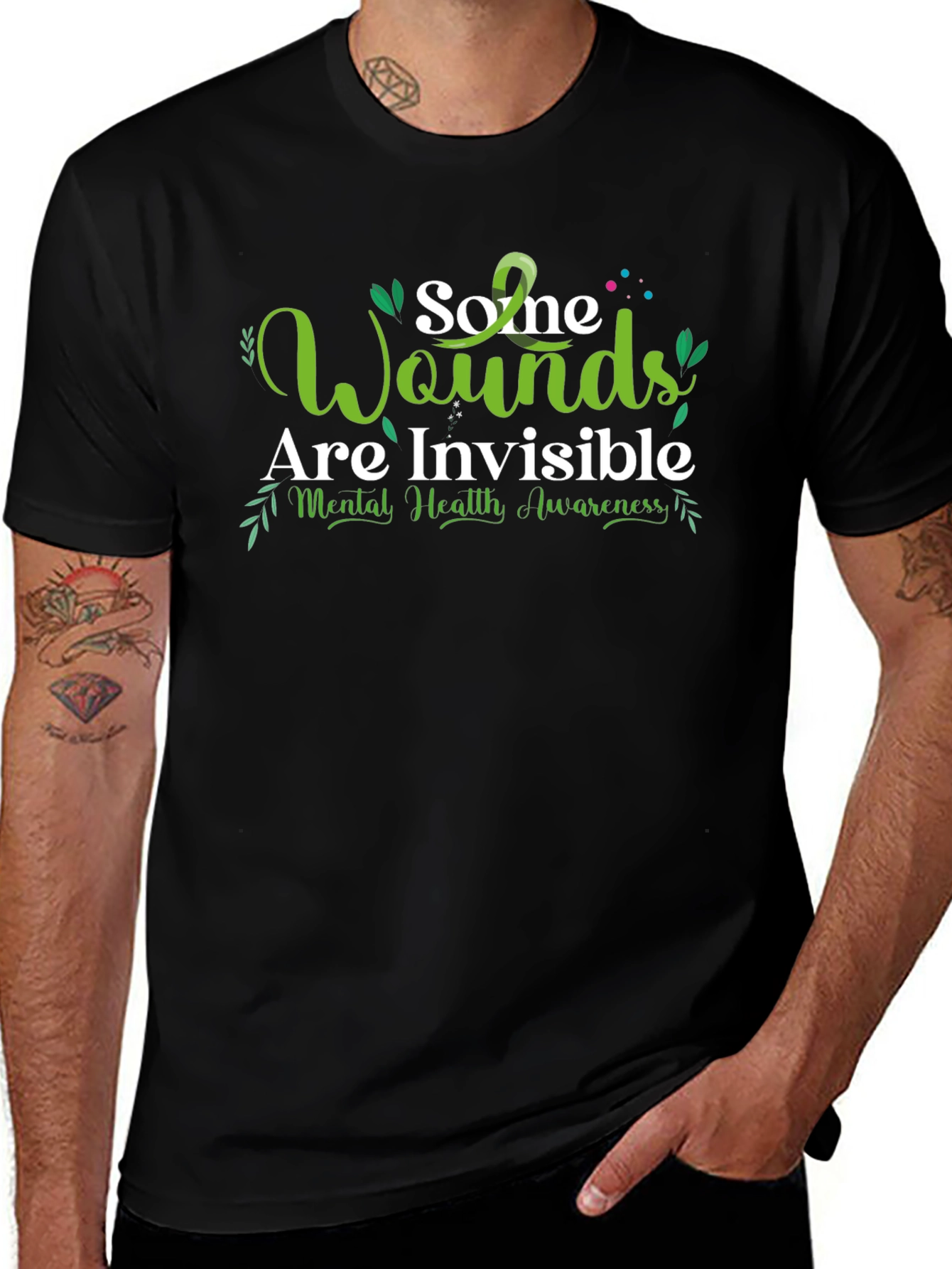 Mental Health Awareness T-Shirt - Invisible Wounds