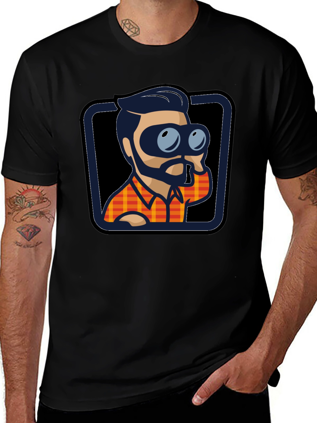 Binocular Guy T-Shirt - Black Novelty Tee