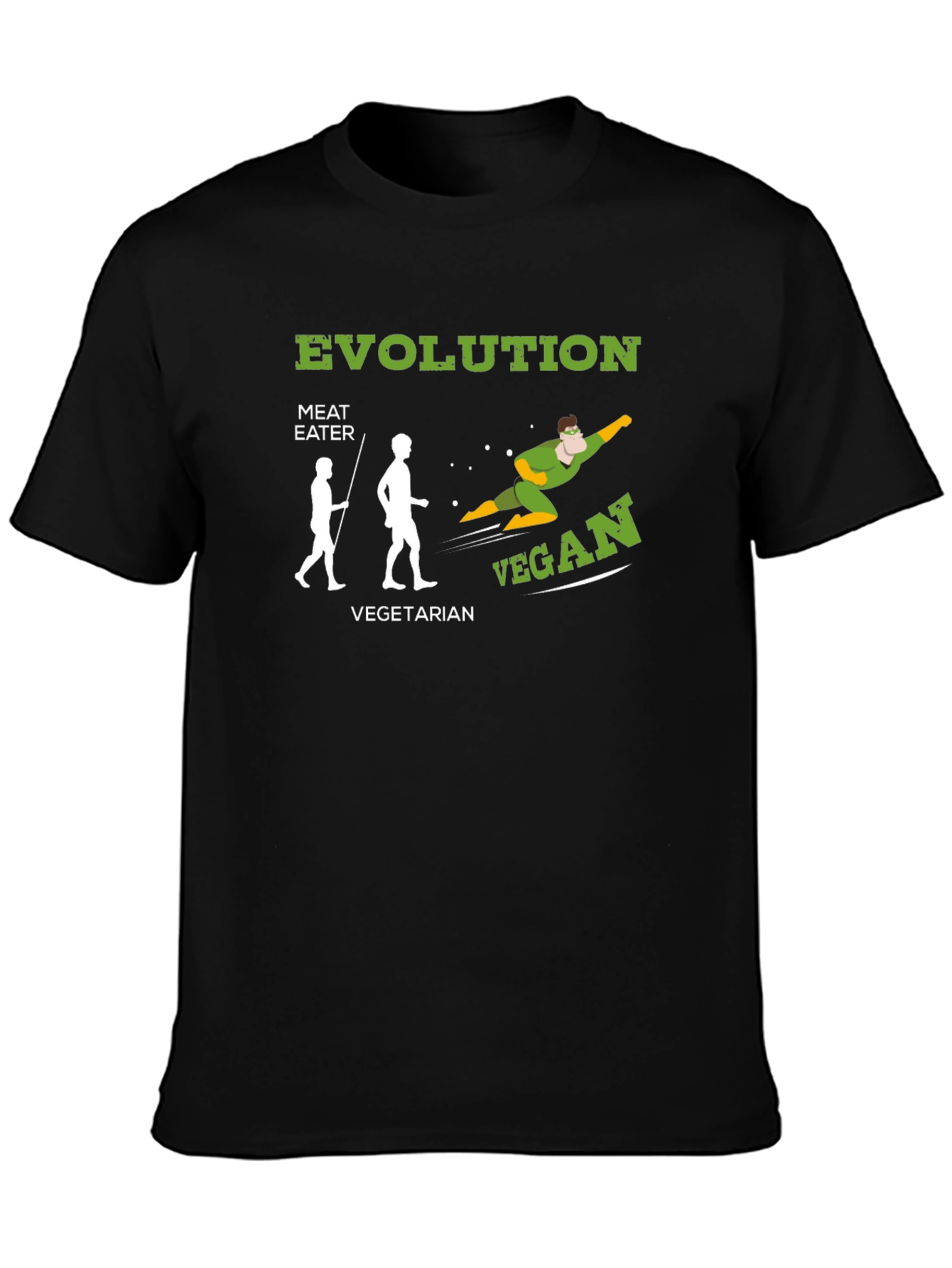 Vegan Evolution T-Shirt: Green Superfood Power!
