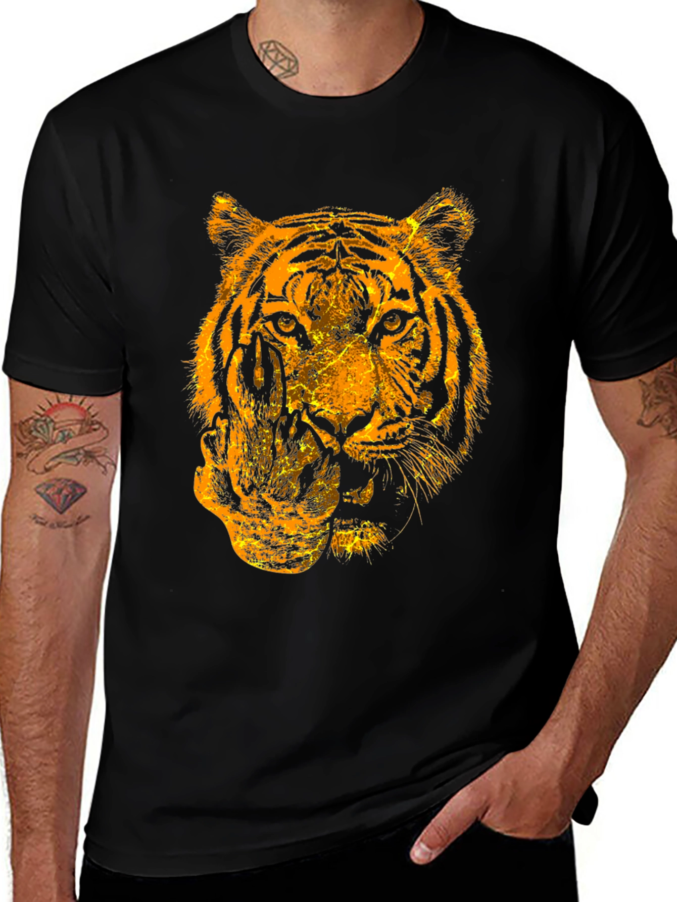 Tiger Graphic Tee - Bold Animal Print