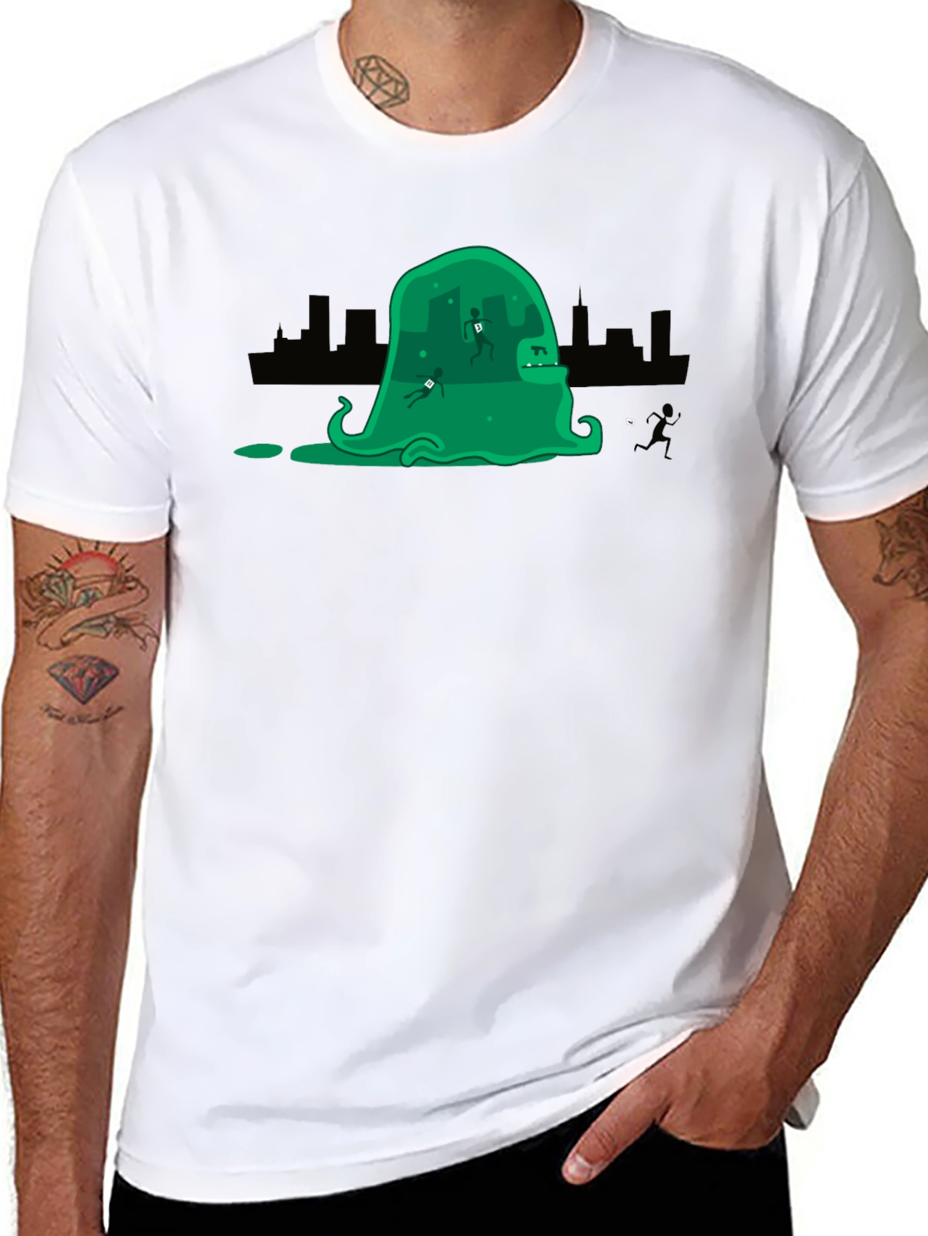 Monster Slime Black T-Shirt