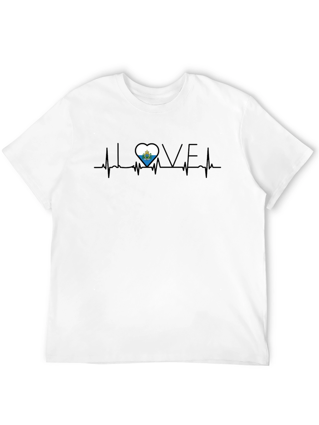 I Love San Marino Heartbeat T-Shirt