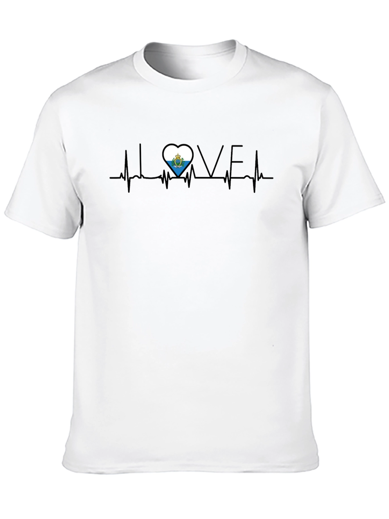 I Love San Marino Heartbeat T-Shirt