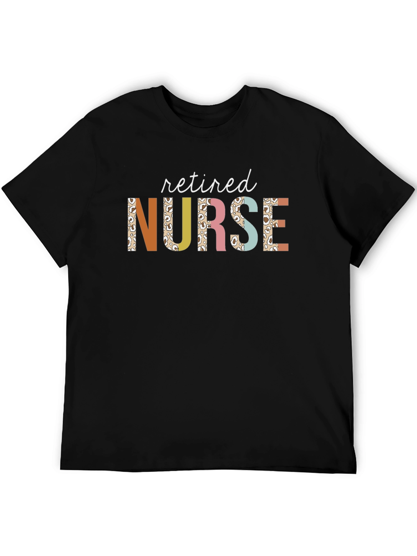 Retired Nurse Graphic T-Shirt - Black