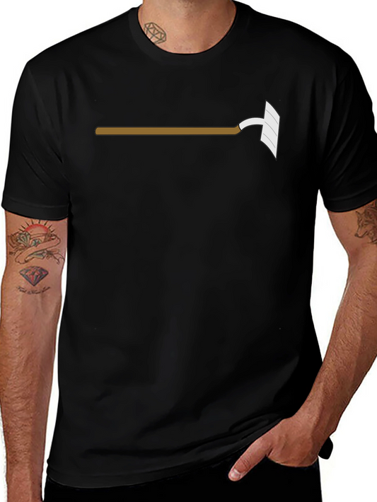Novelty Scythe Graphic Tee - Black Cotton Blend T-Shirt