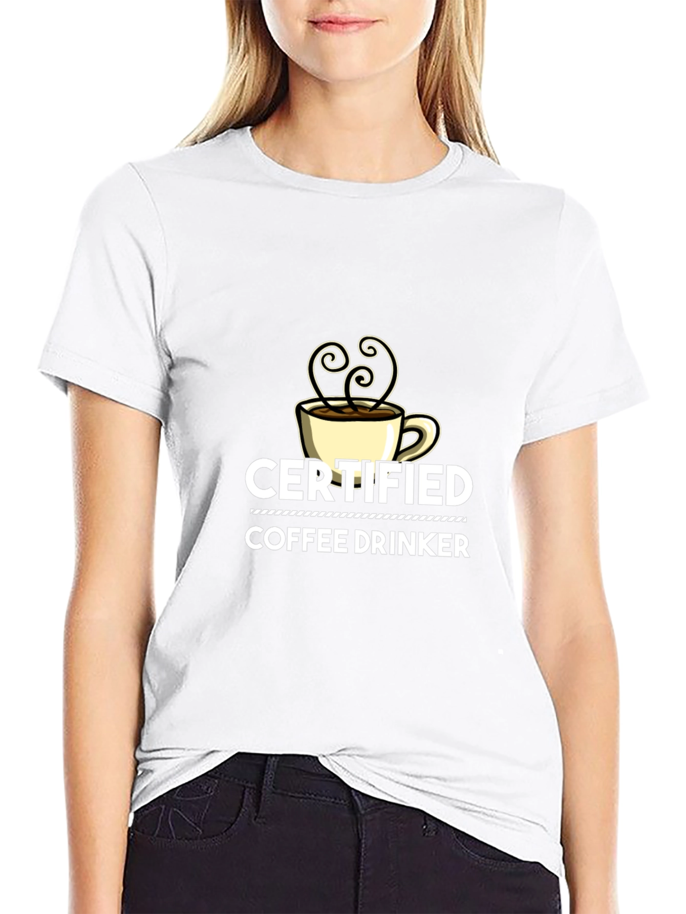 Certified Coffee Drinker Black T-Shirt