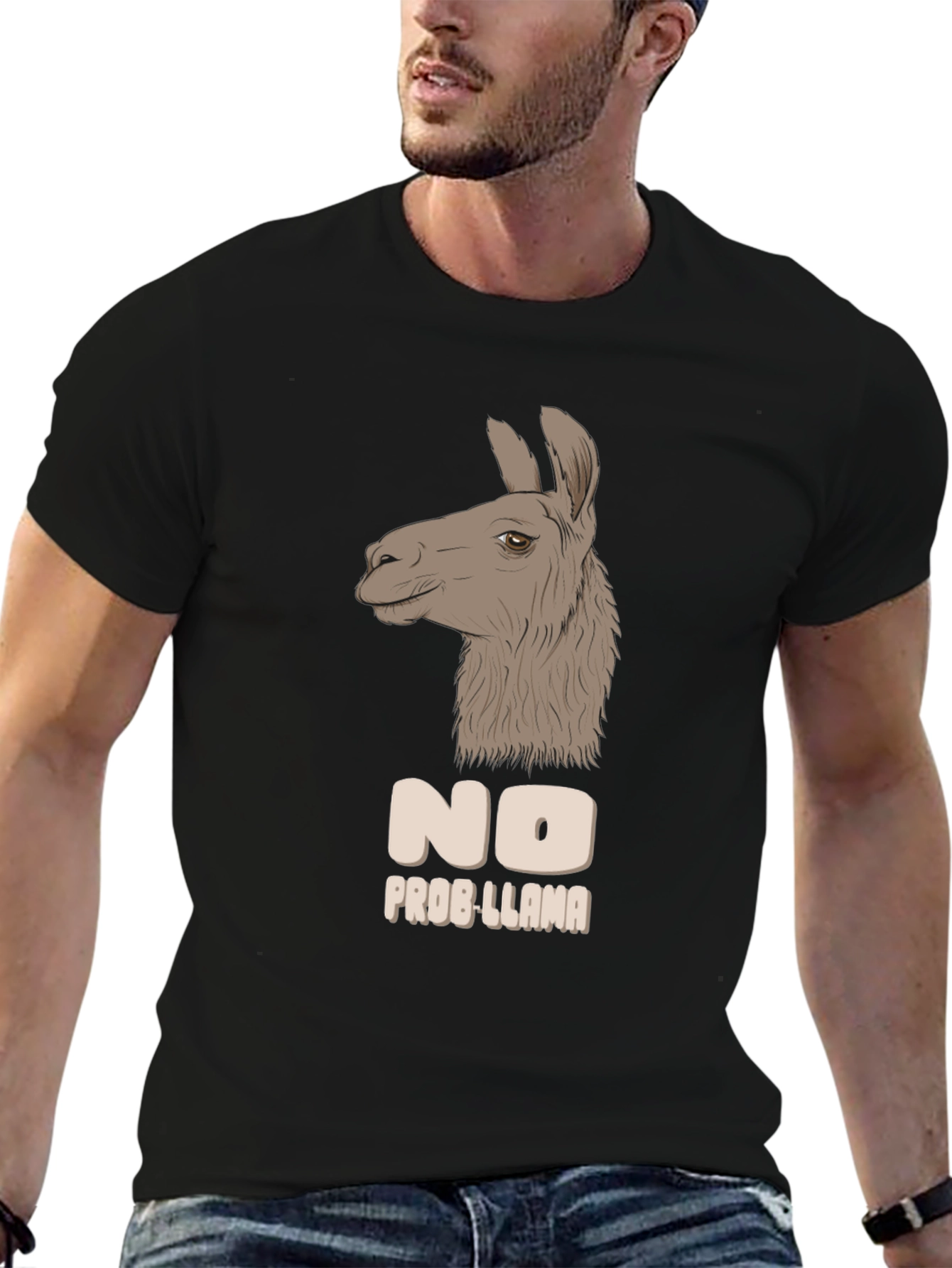 No Prob-Llama T-Shirt - Funny Animal Graphic Tee