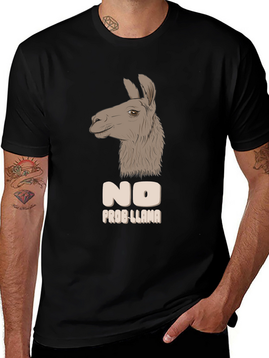 No Prob-Llama T-Shirt - Funny Animal Graphic Tee