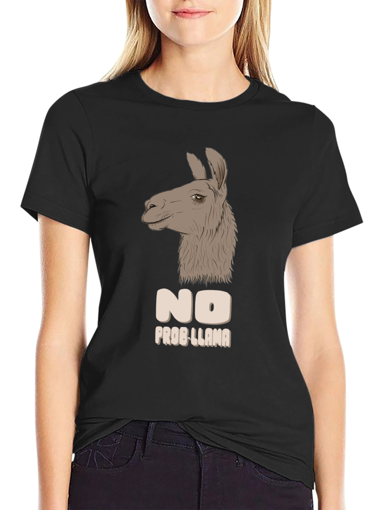 No Prob-Llama T-Shirt - Funny Animal Graphic Tee