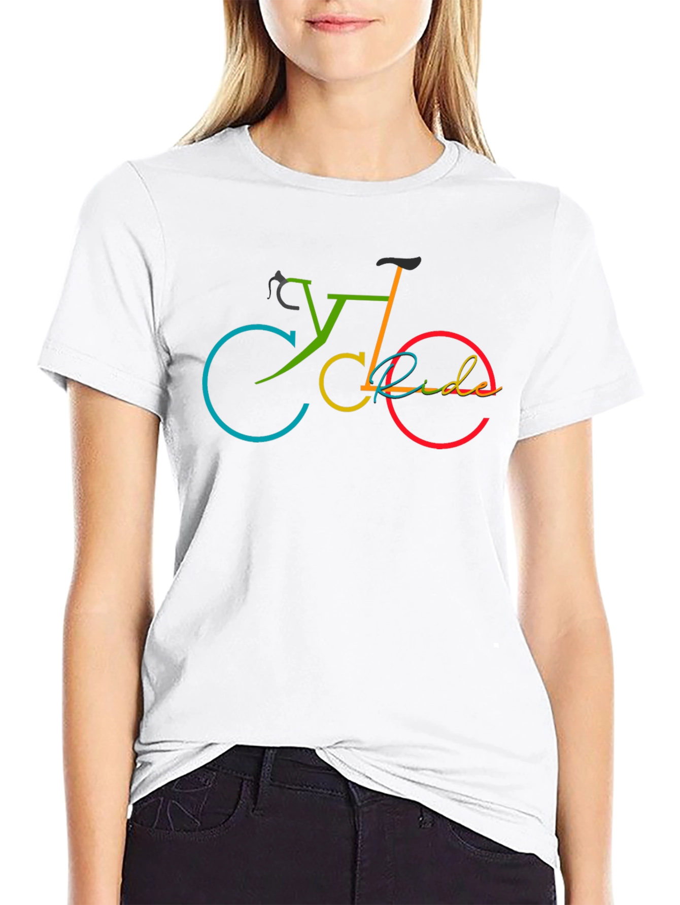 Cycle Ride Graphic T-Shirt - Black Cotton Tee