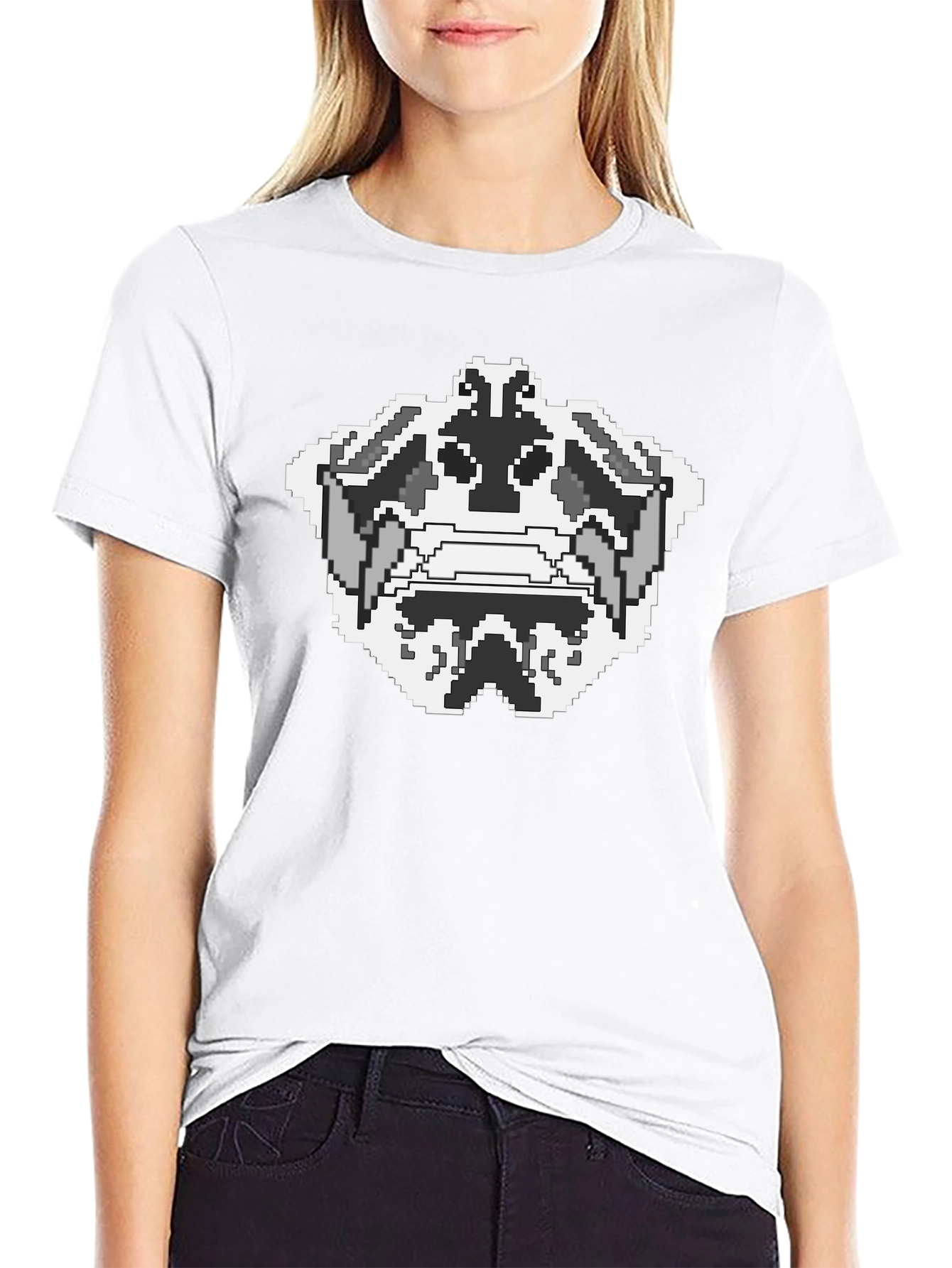 Pixel Art Rorschach T-Shirt - Cool Graphic Tee