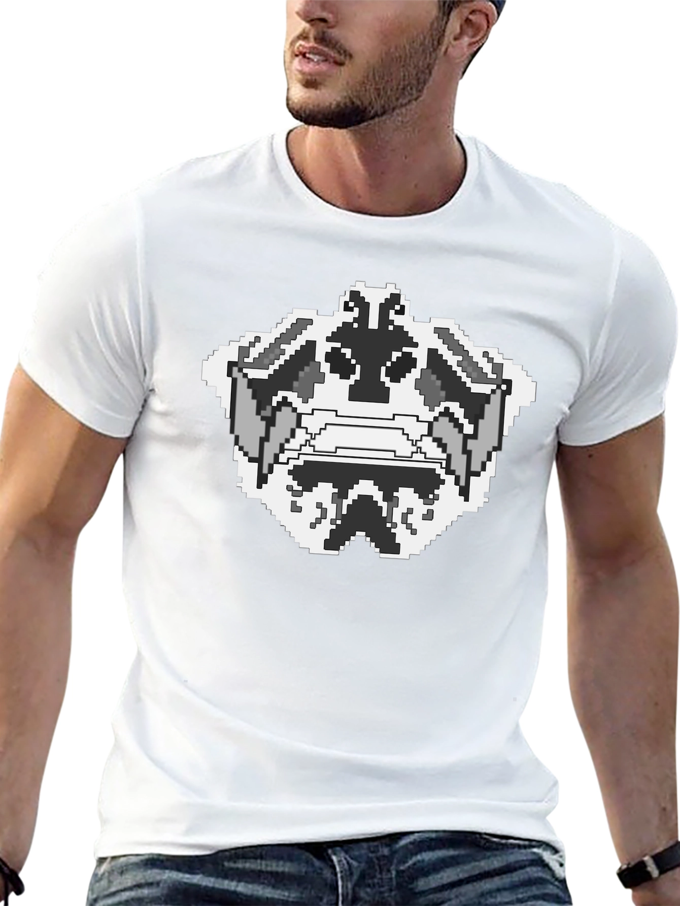 Pixel Art Rorschach T-Shirt - Cool Graphic Tee