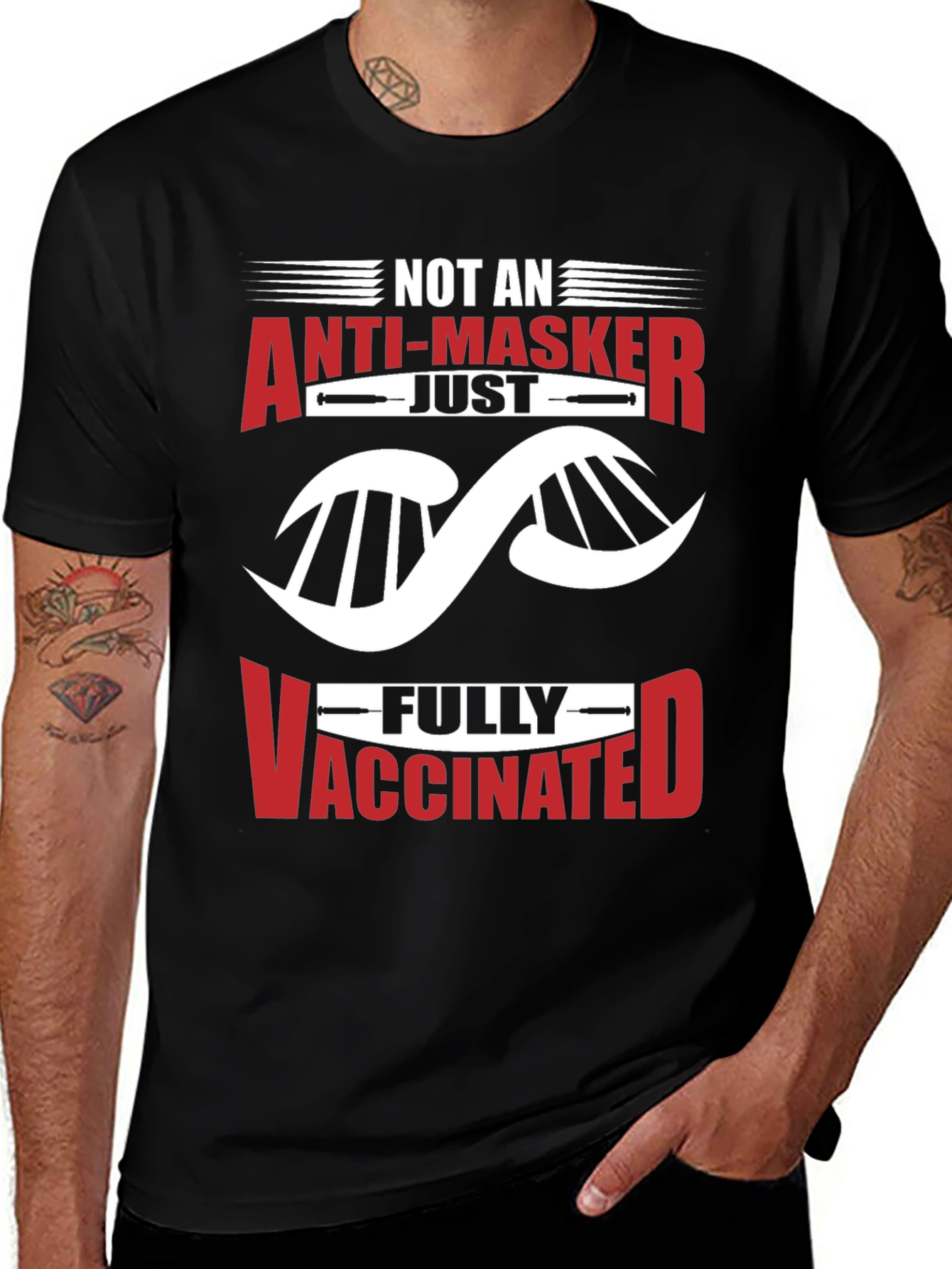 Anti-Masker Fully Vaccinated Graphic T-Shirt