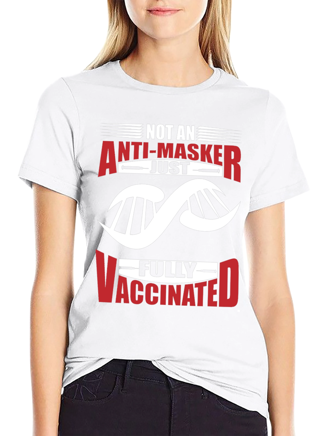 Anti-Masker Fully Vaccinated Graphic T-Shirt