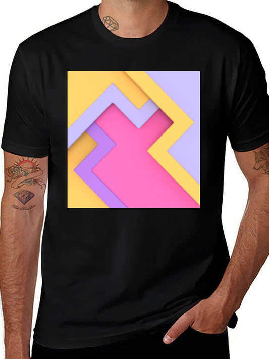 Abstract Geometric T-Shirt - Modern Design