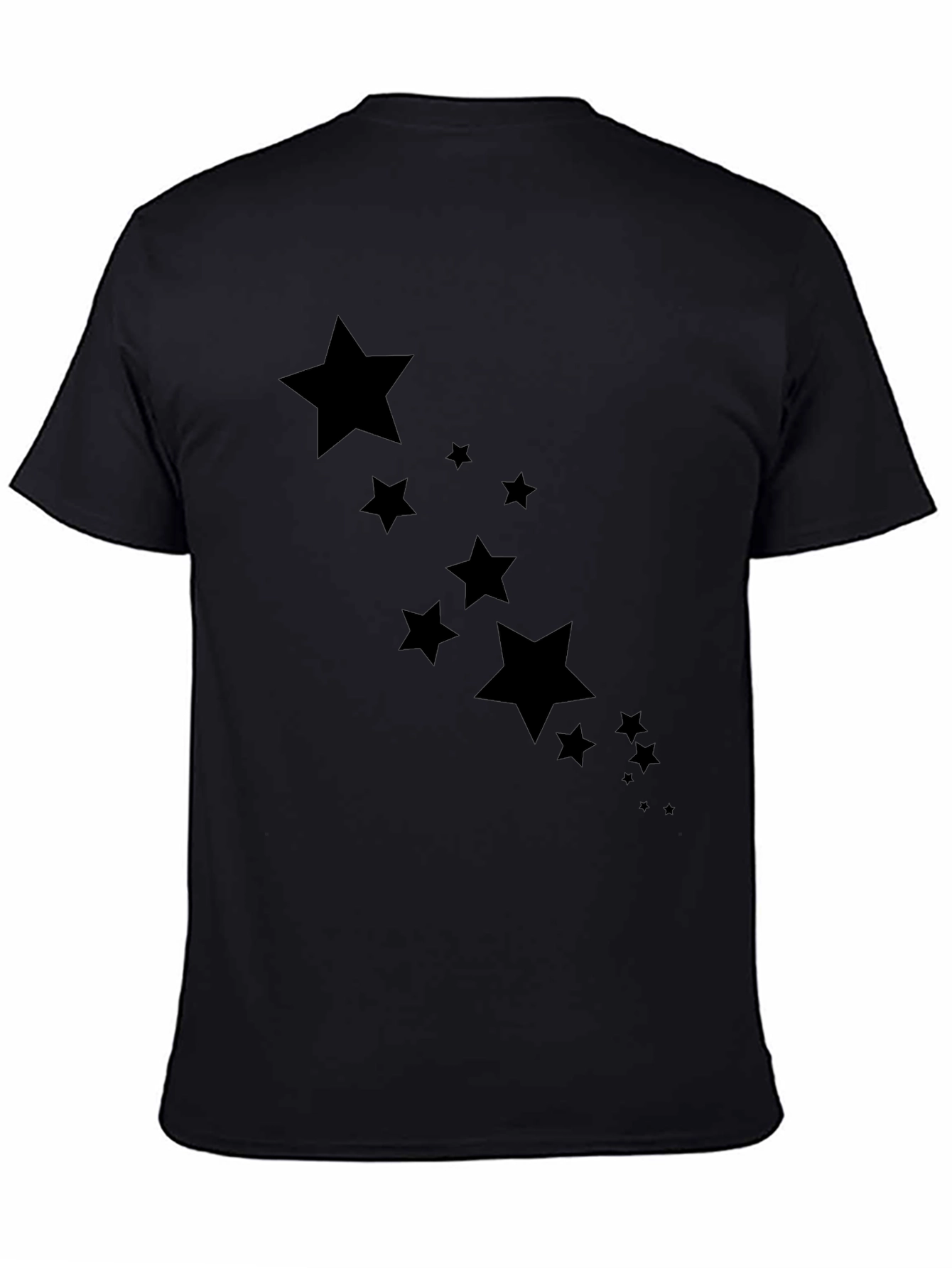 Stylish Black Star Graphic Tee