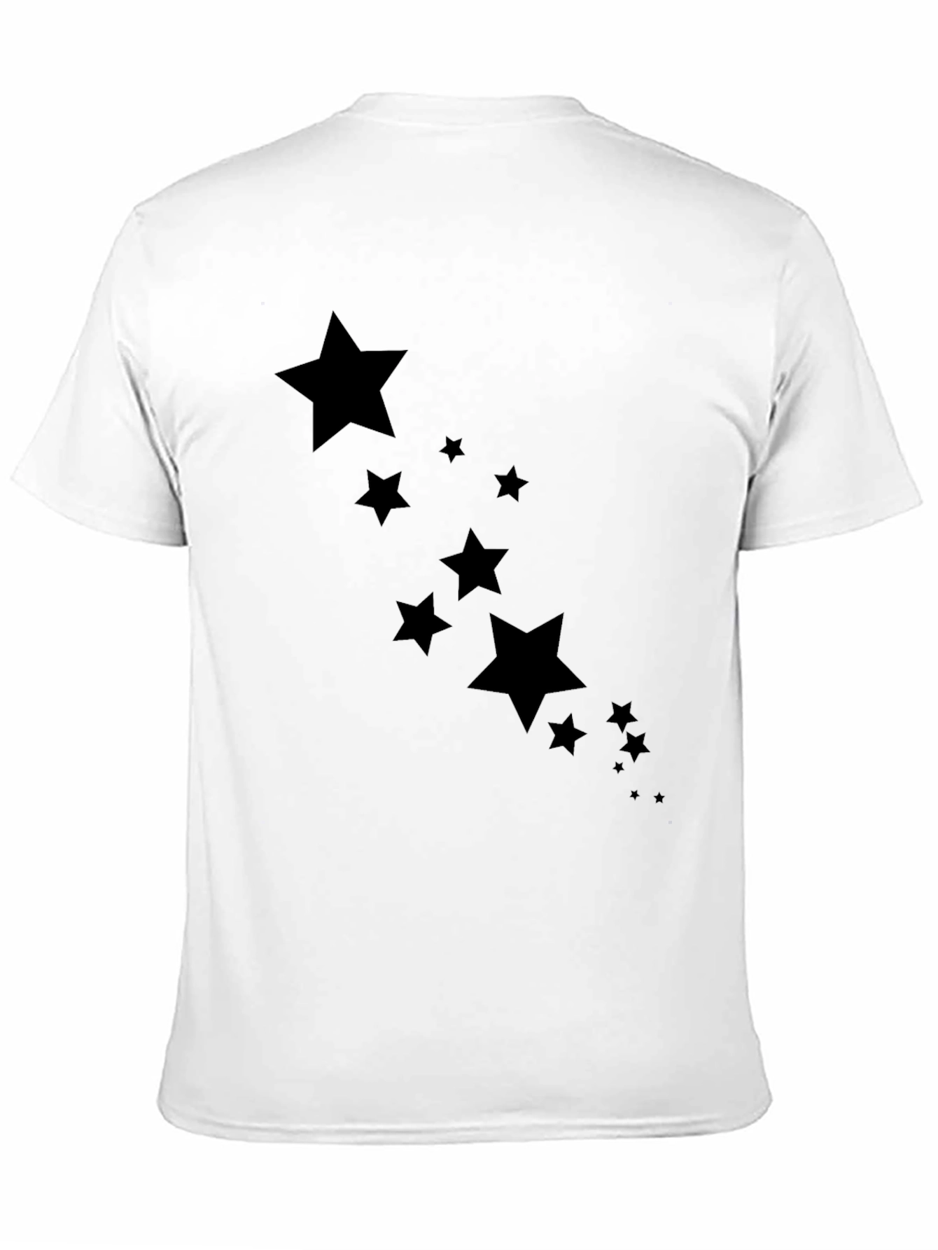 Stylish Black Star Graphic Tee