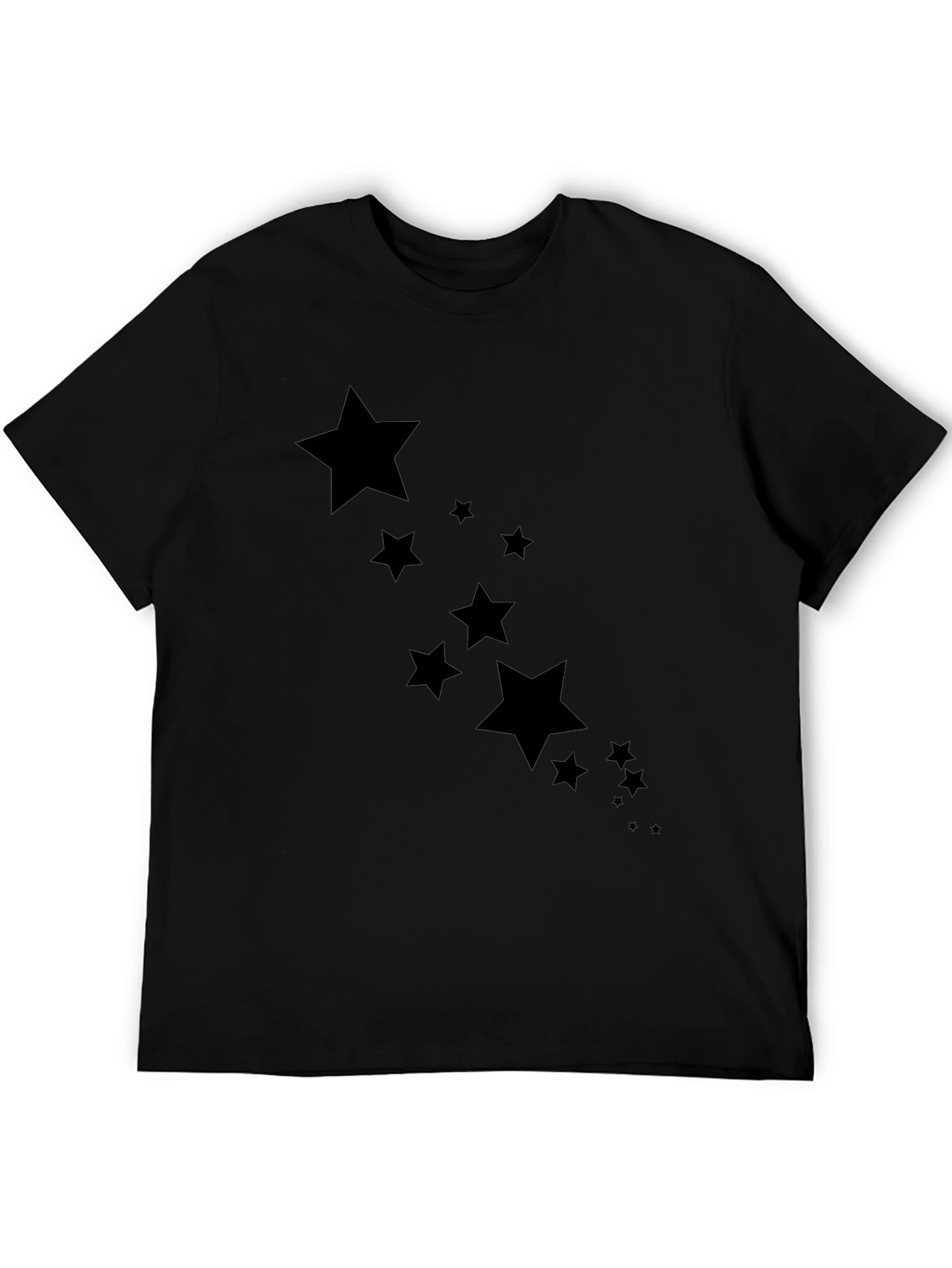 Stylish Black Star Graphic Tee